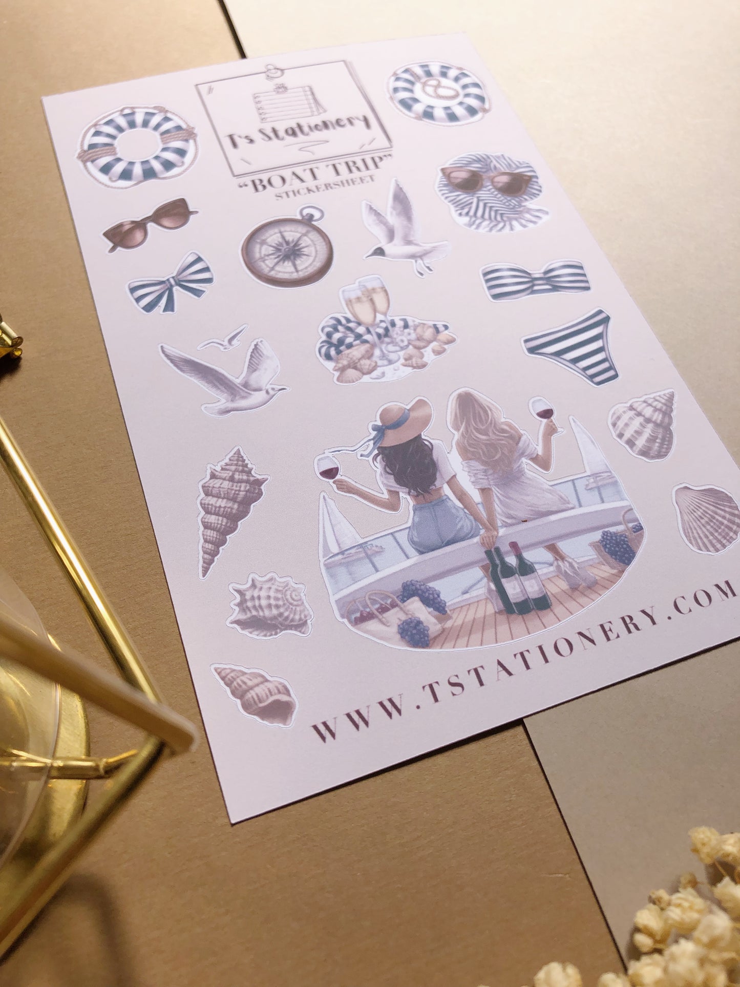 "Boat Trip" Sticker Sheet