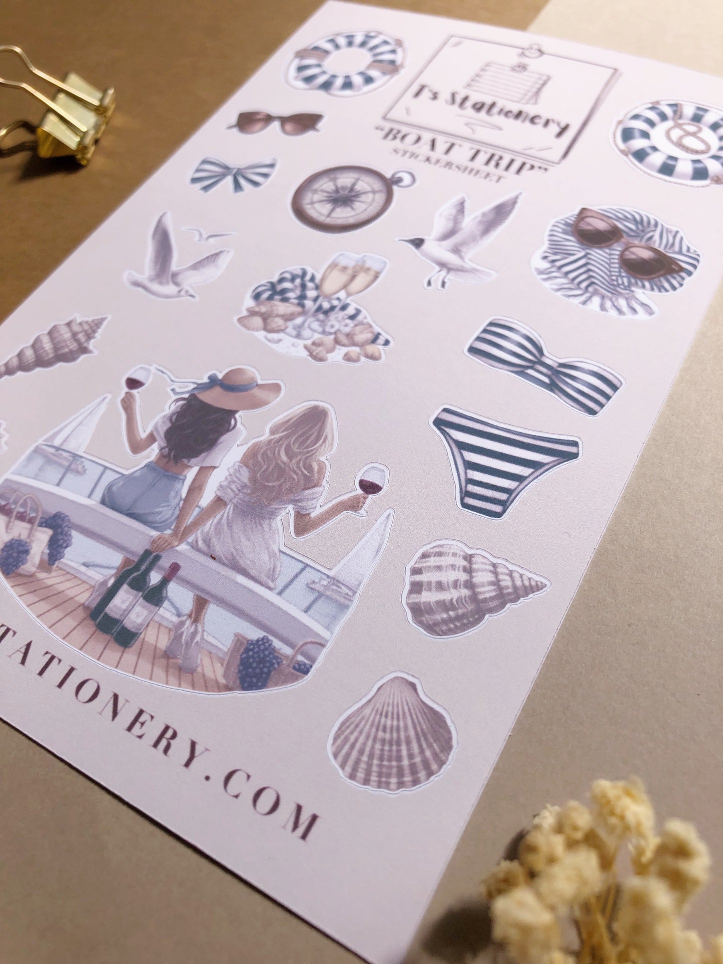 "Boat Trip" Sticker Sheet