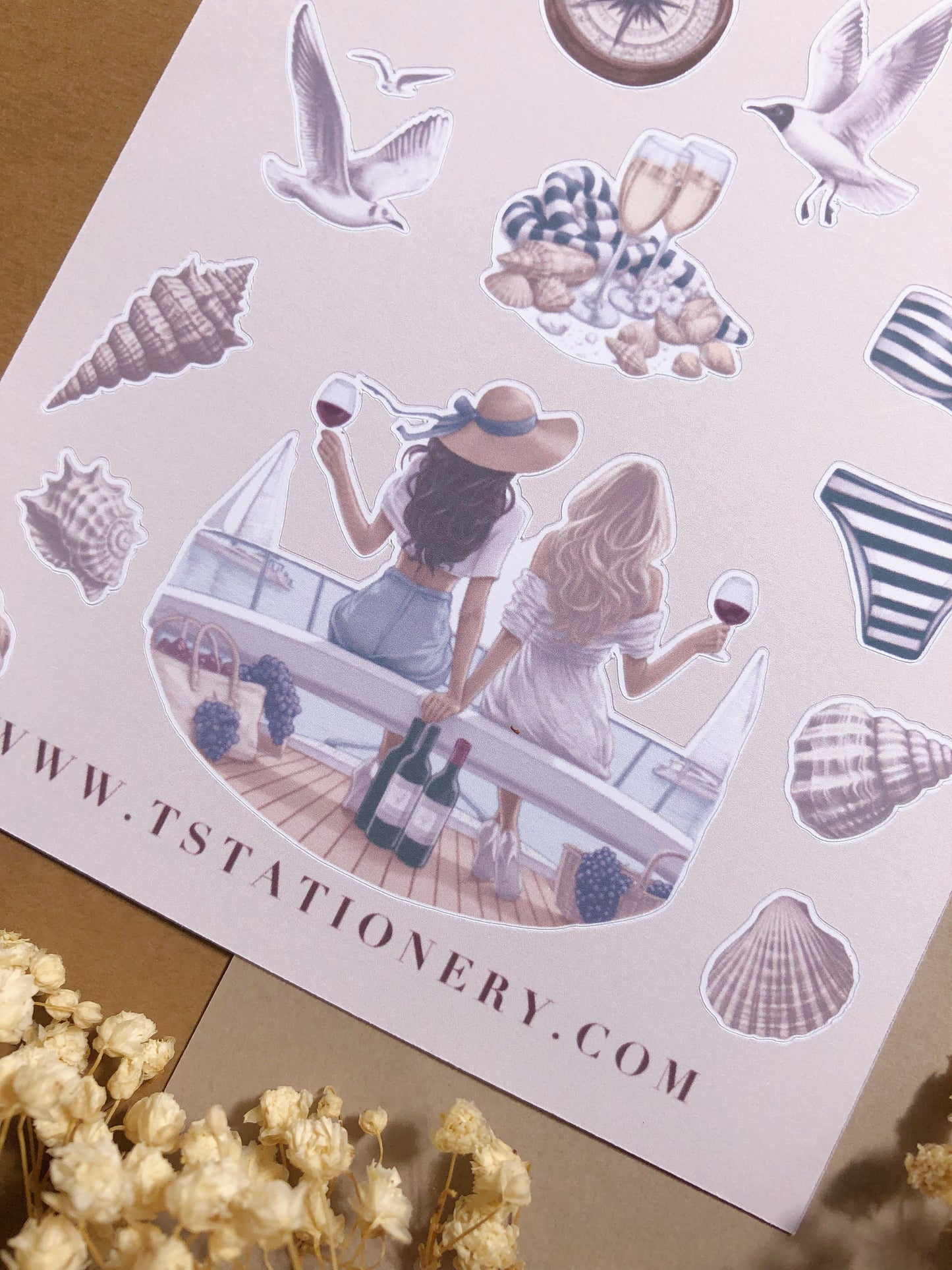 "Boat Trip" Sticker Sheet