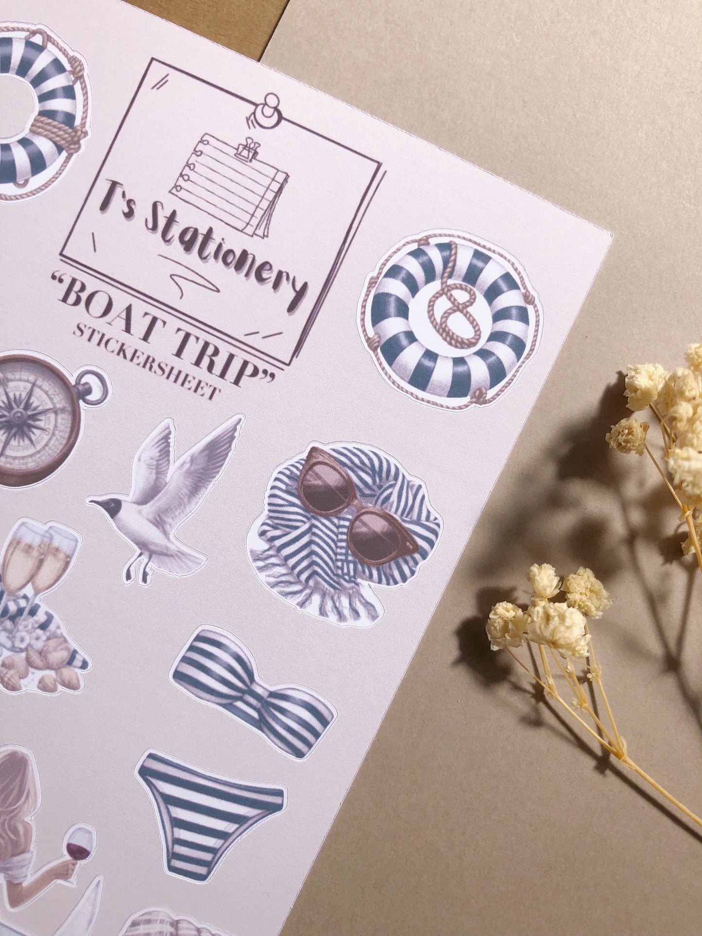 "Boat Trip" Sticker Sheet