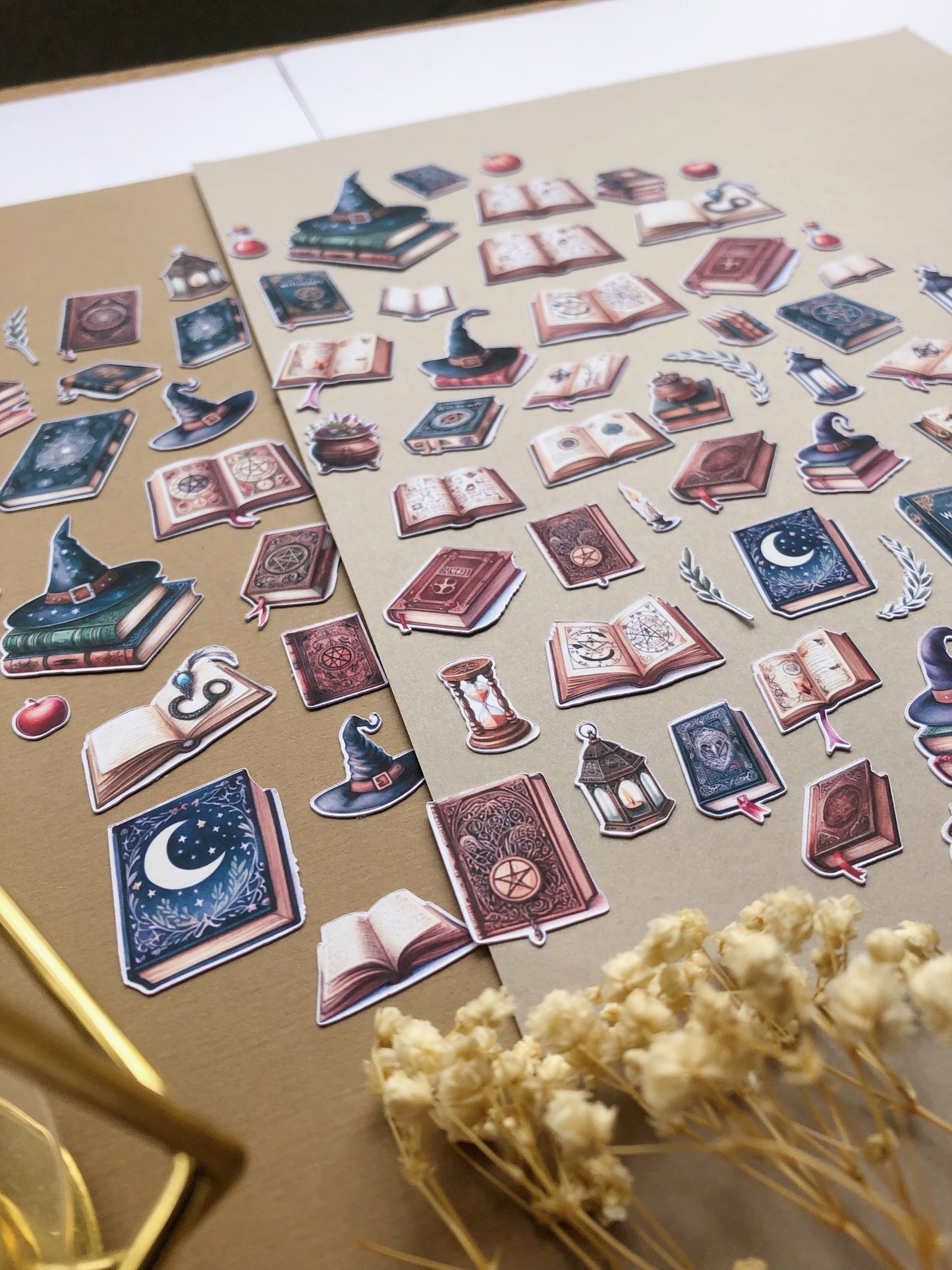 "65Pcs XL Witchy Books" Sticker Pack