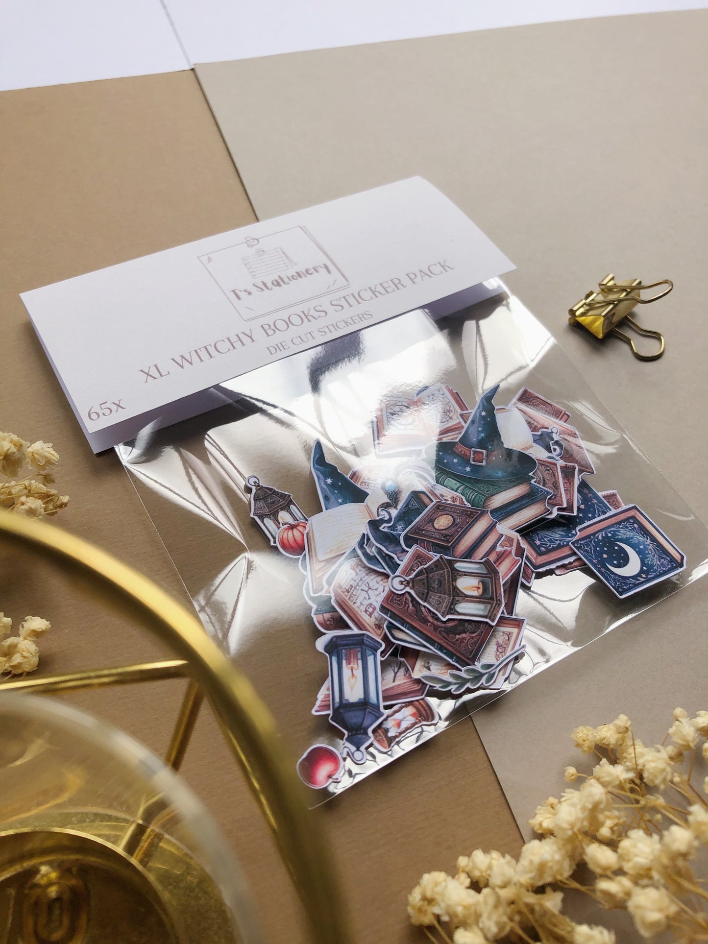 "65Pcs XL Witchy Books" Sticker Pack