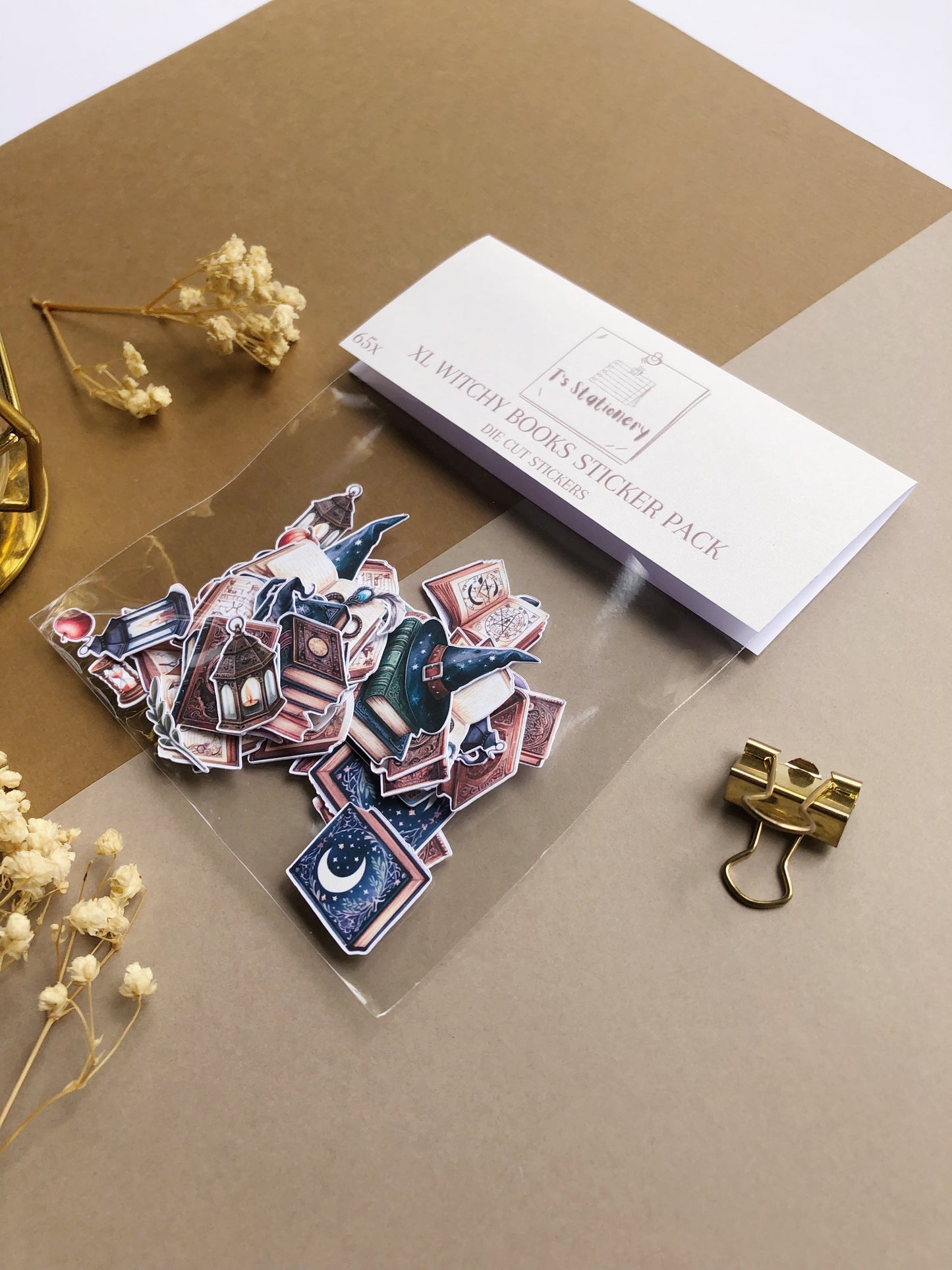 "65Pcs XL Witchy Books" Sticker Pack