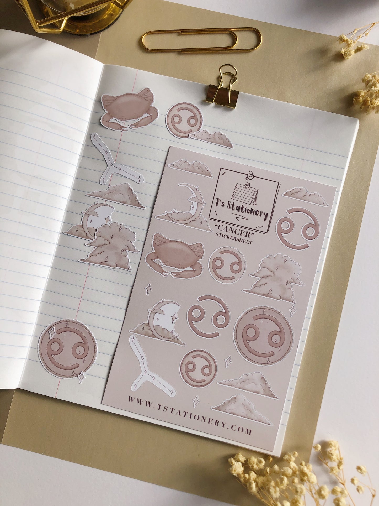 "Cancer"  Sticker Sheet