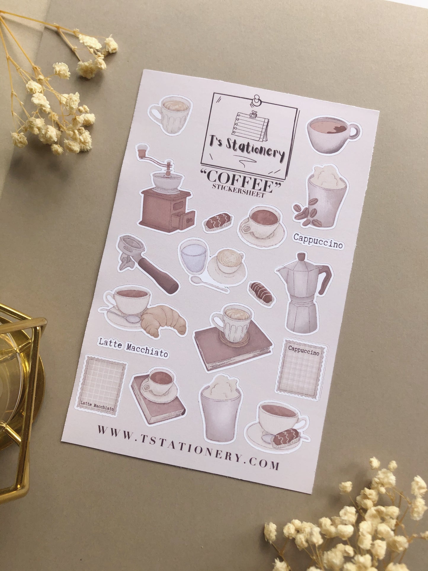 "Coffee"  Sticker Sheet
