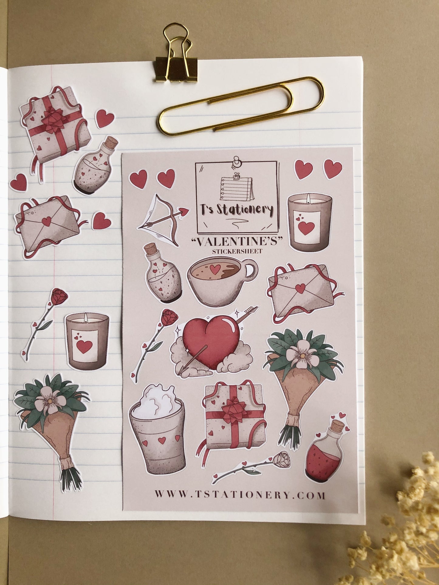 "Valentine" Sticker Sheet