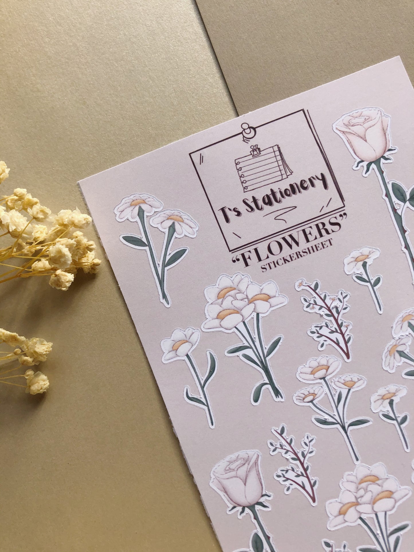 "Flowers"  Sticker Sheet