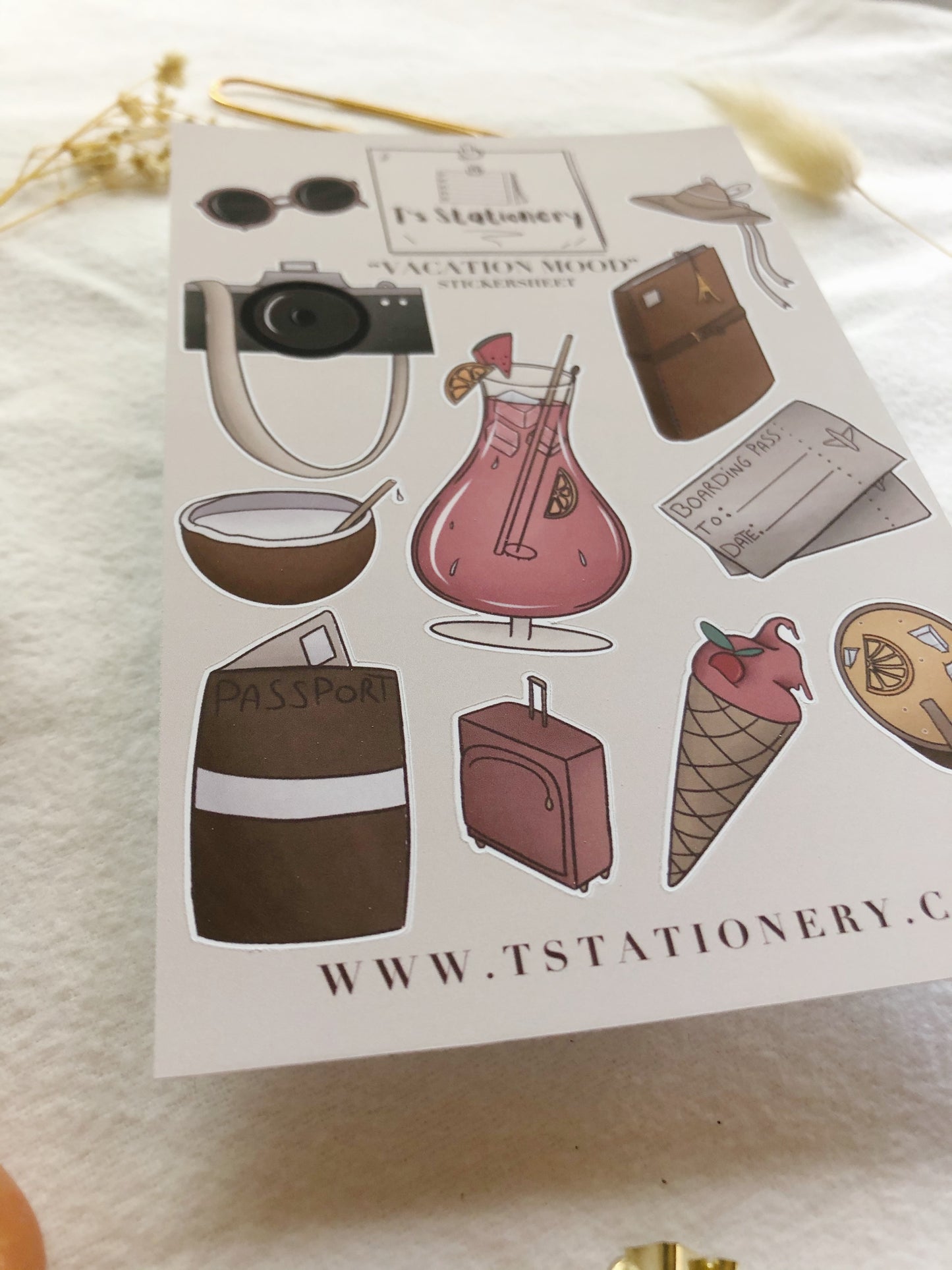 "Vacation Mood" Sticker Sheet
