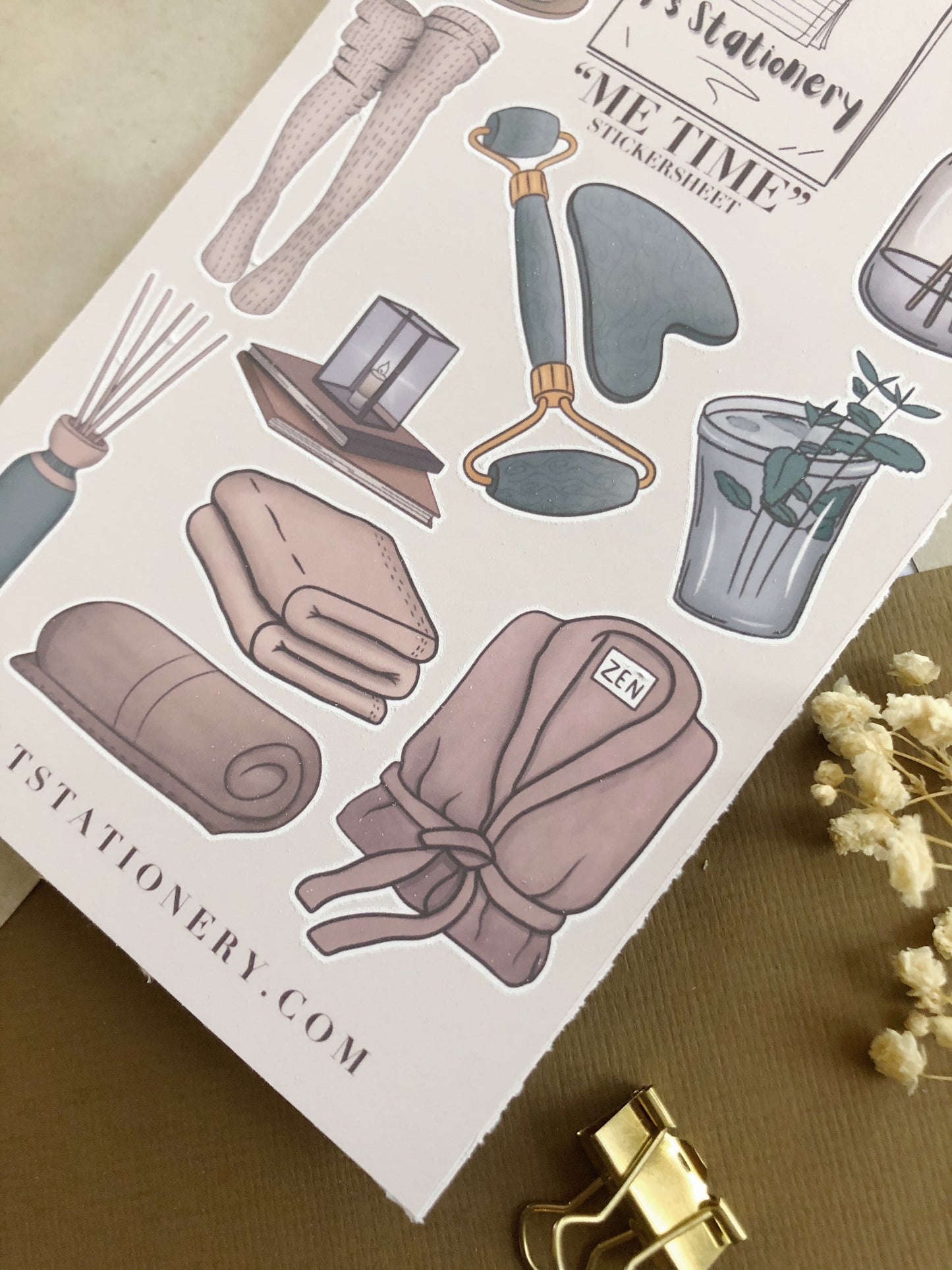 "Me Time" Sticker Sheet