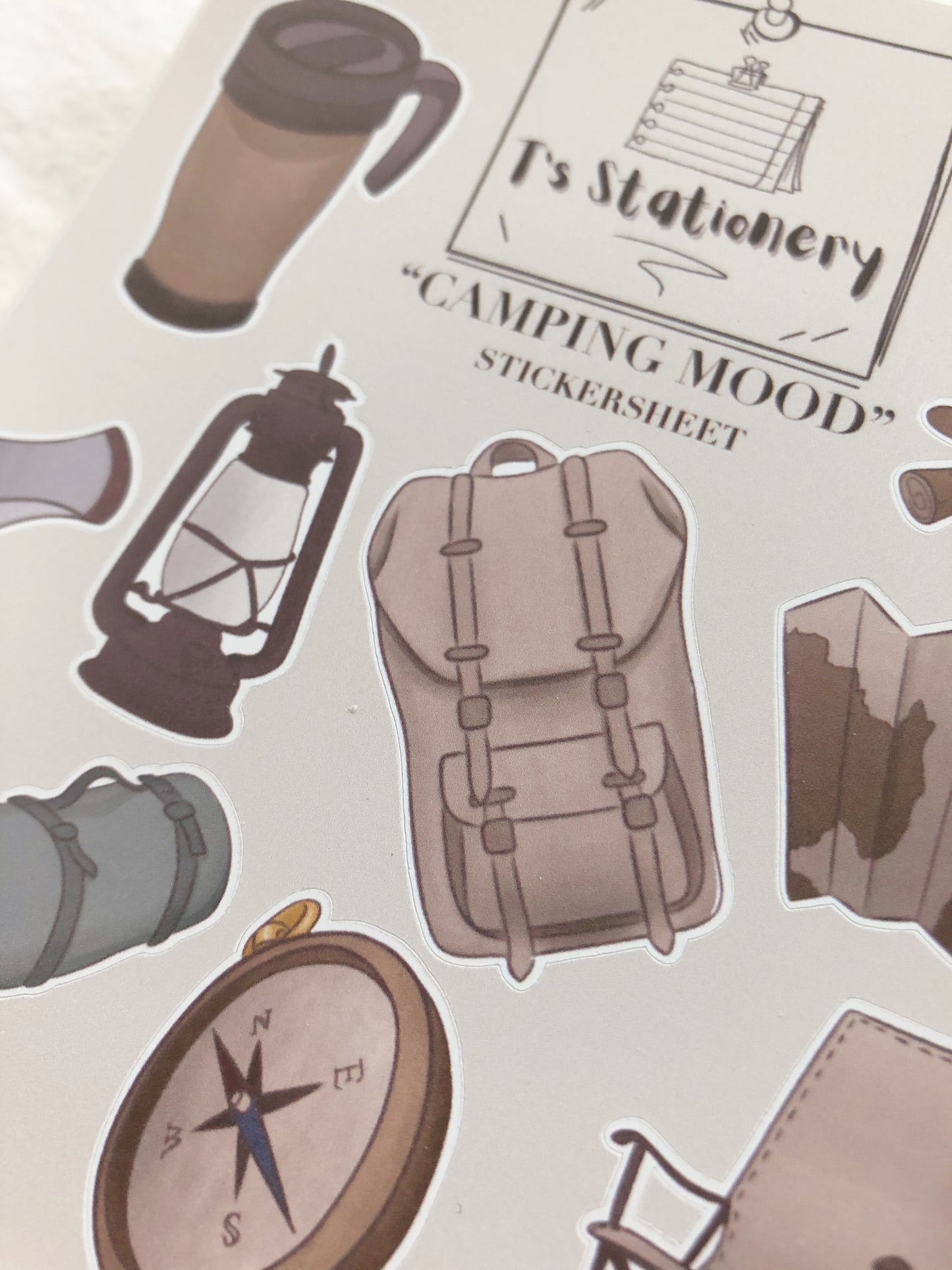 "Camping Mood" Sticker Sheet