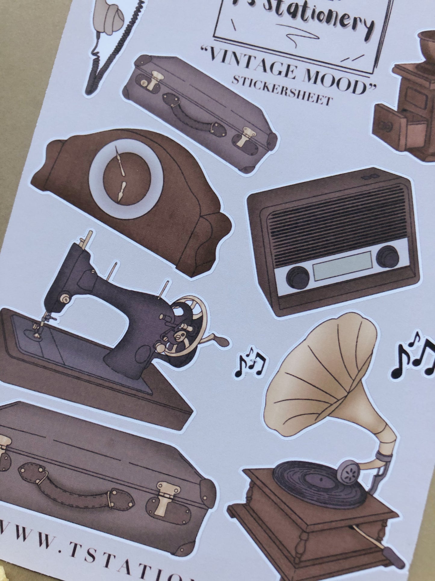 "Vintage Mood" Sticker Sheet