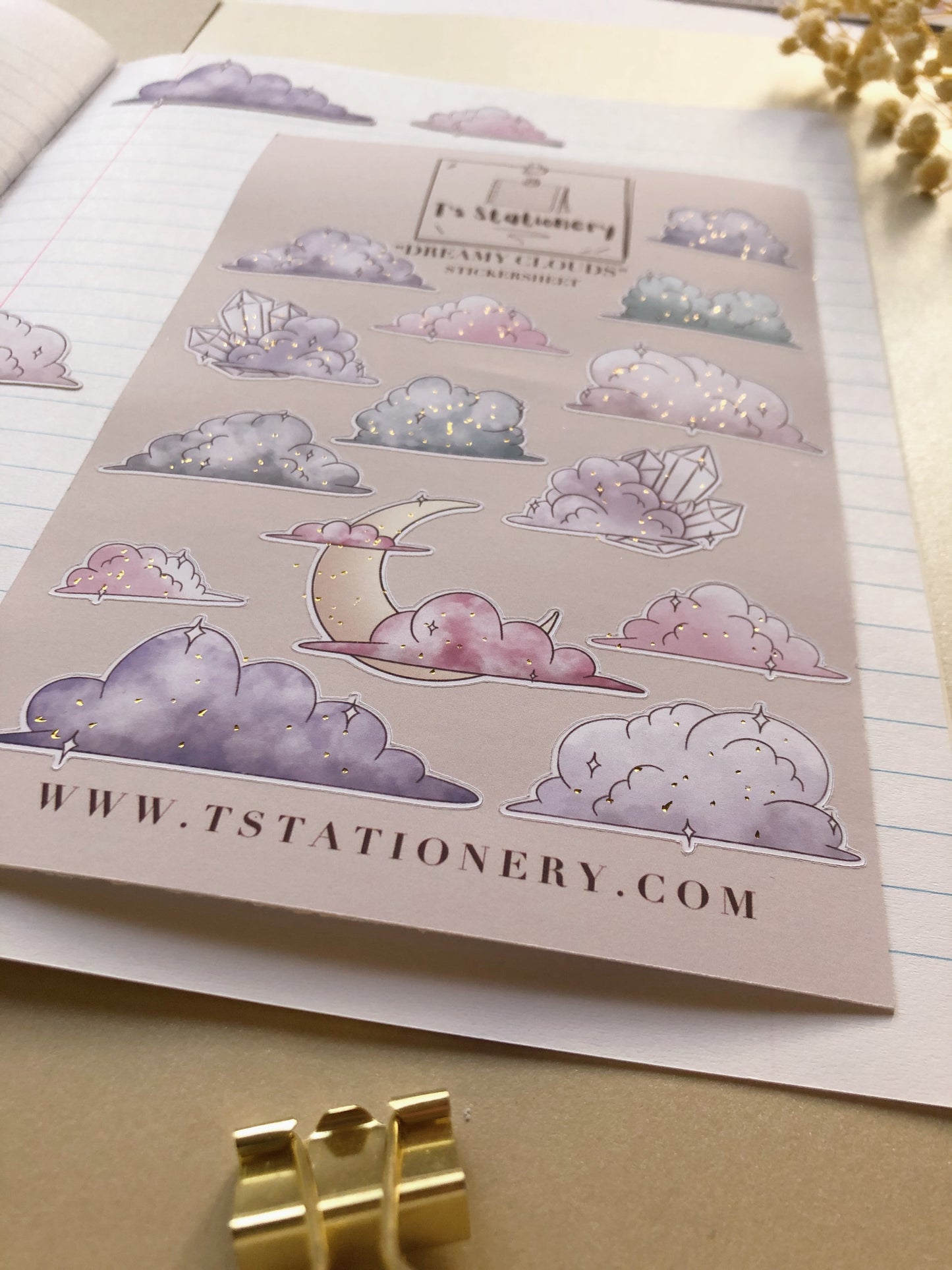 "Dreamy Clouds" Sticker Sheet
