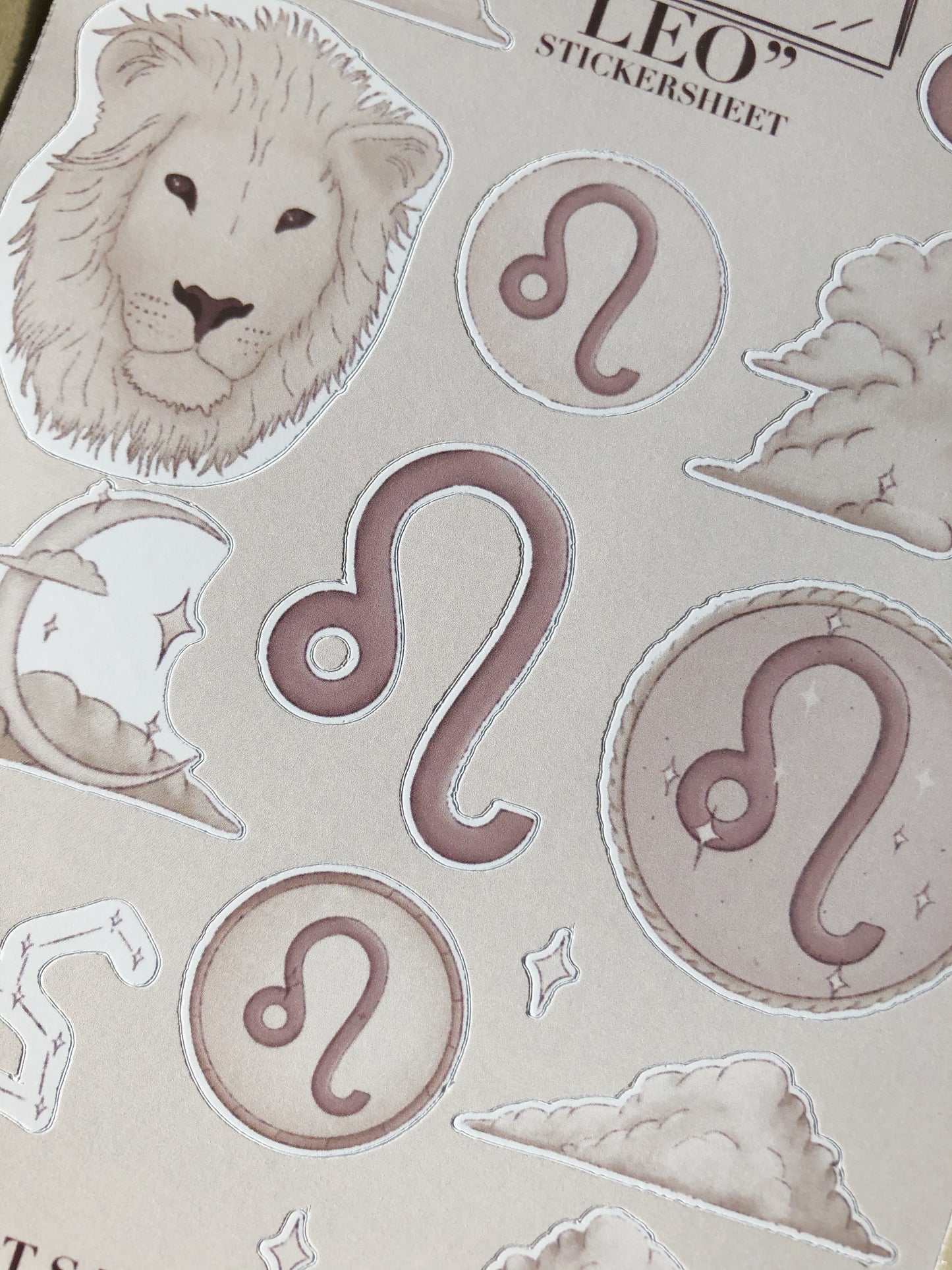 "Leo"  Sticker Sheet