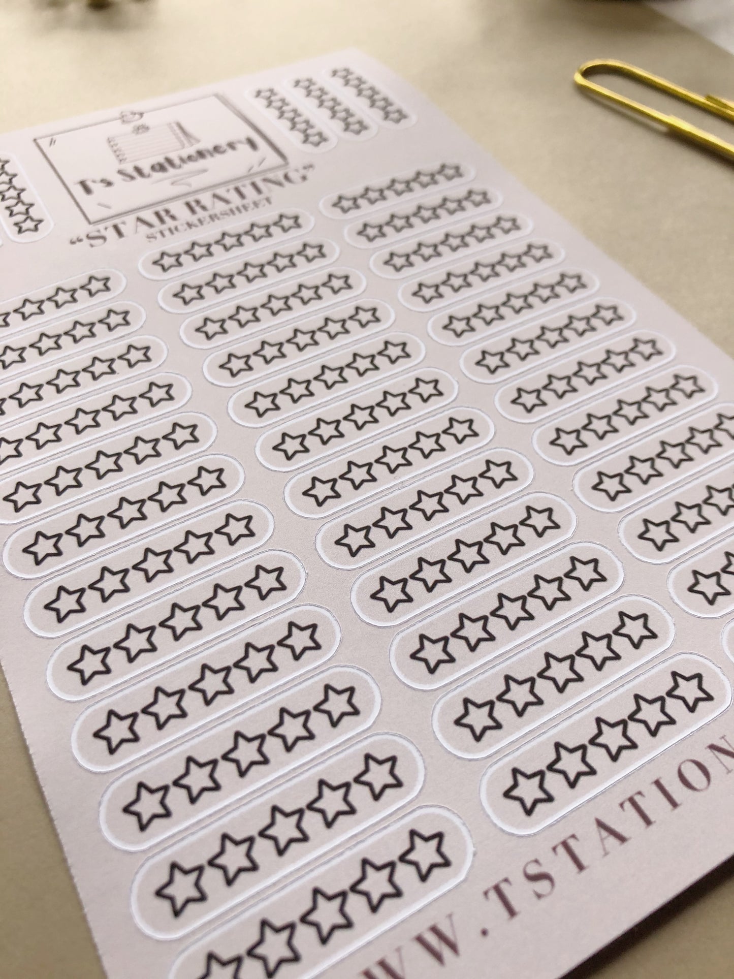 "Star Rating" Sticker Sheet