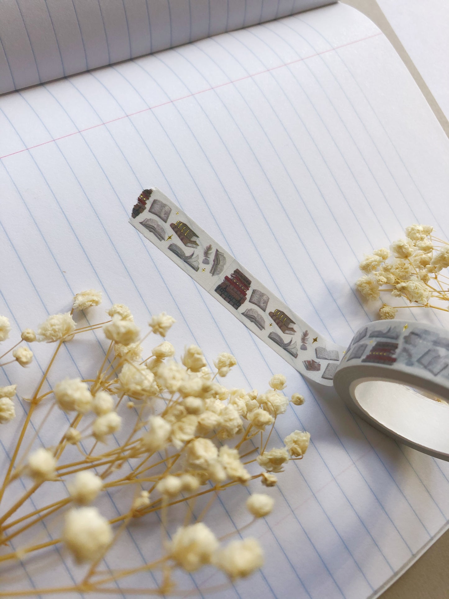 "Gold Foil Books" Washi Tape