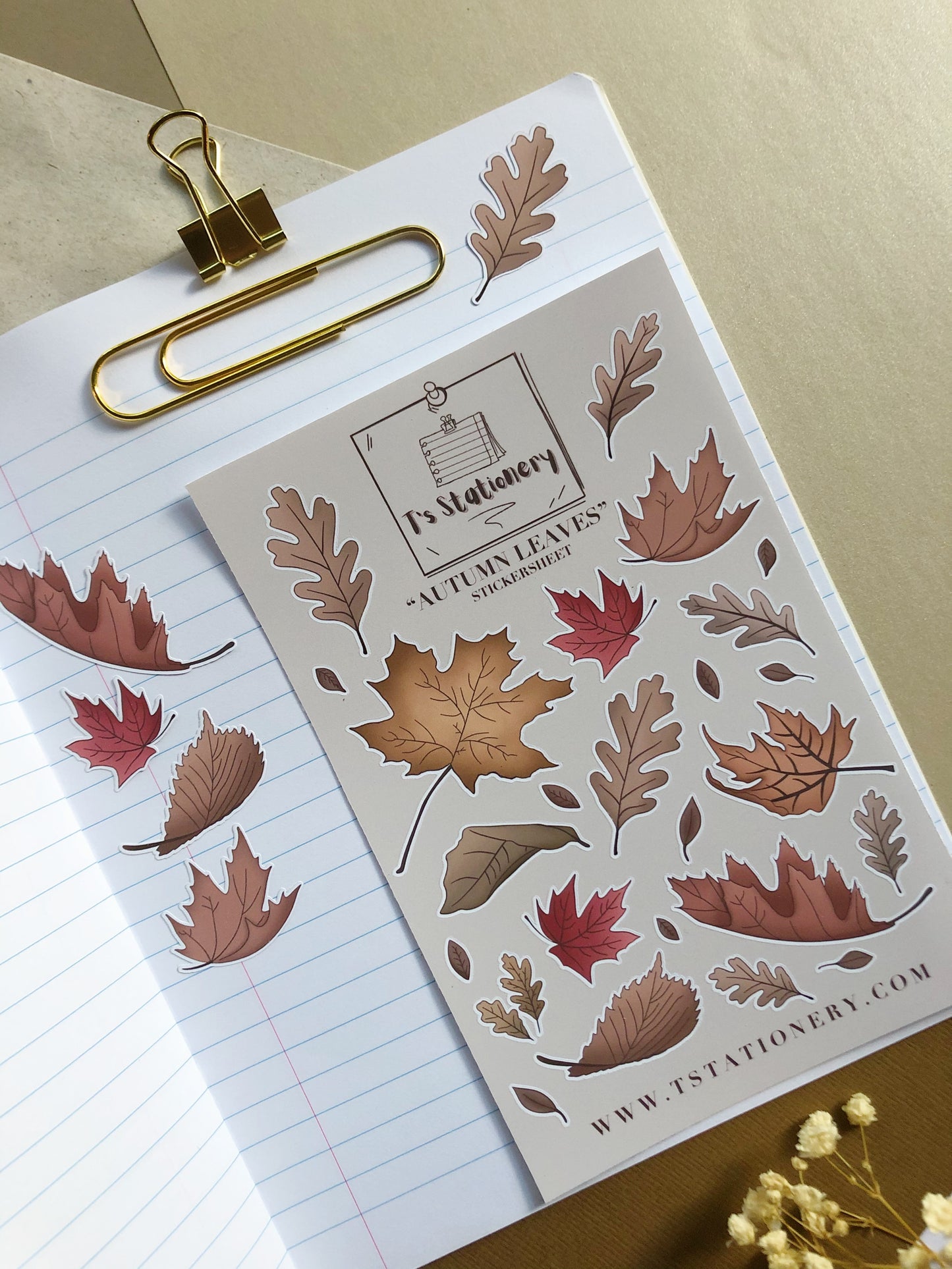 "Fall Set Of 5" Sticker Set