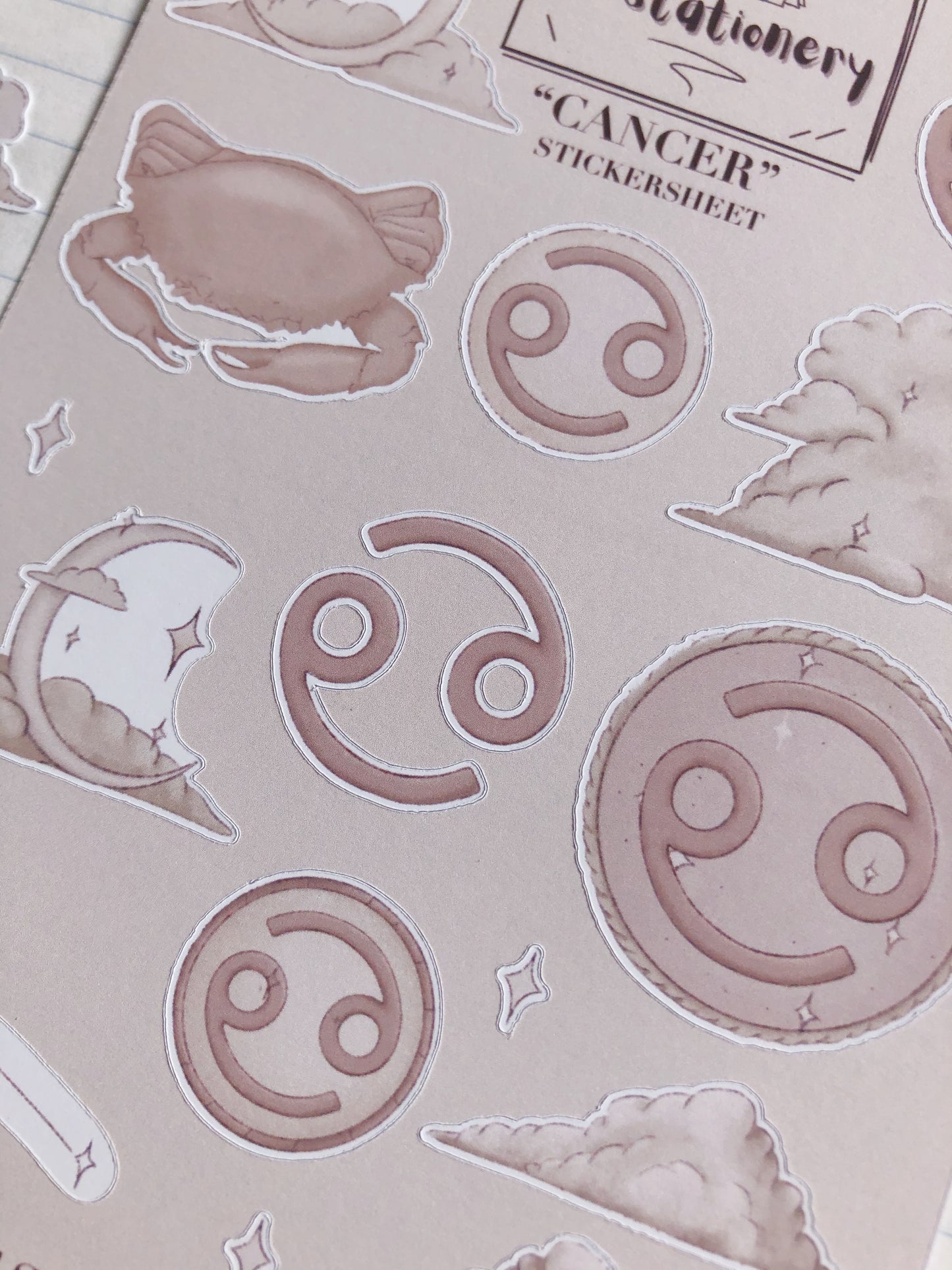 "Cancer"  Sticker Sheet