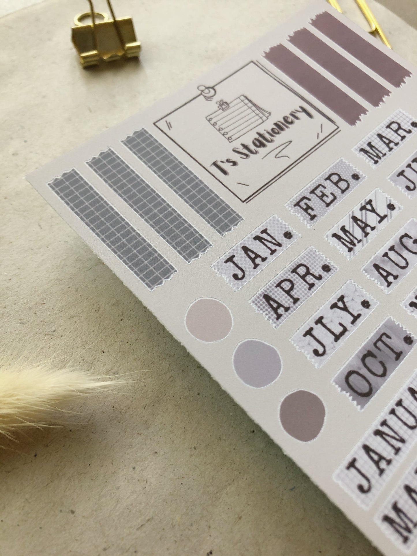 "Monthly Planner Kit 1" Sticker Sheet