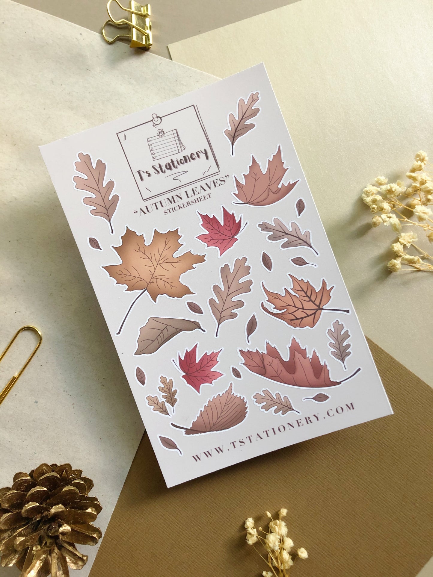 "Autumn Leaves" Sticker Sheet