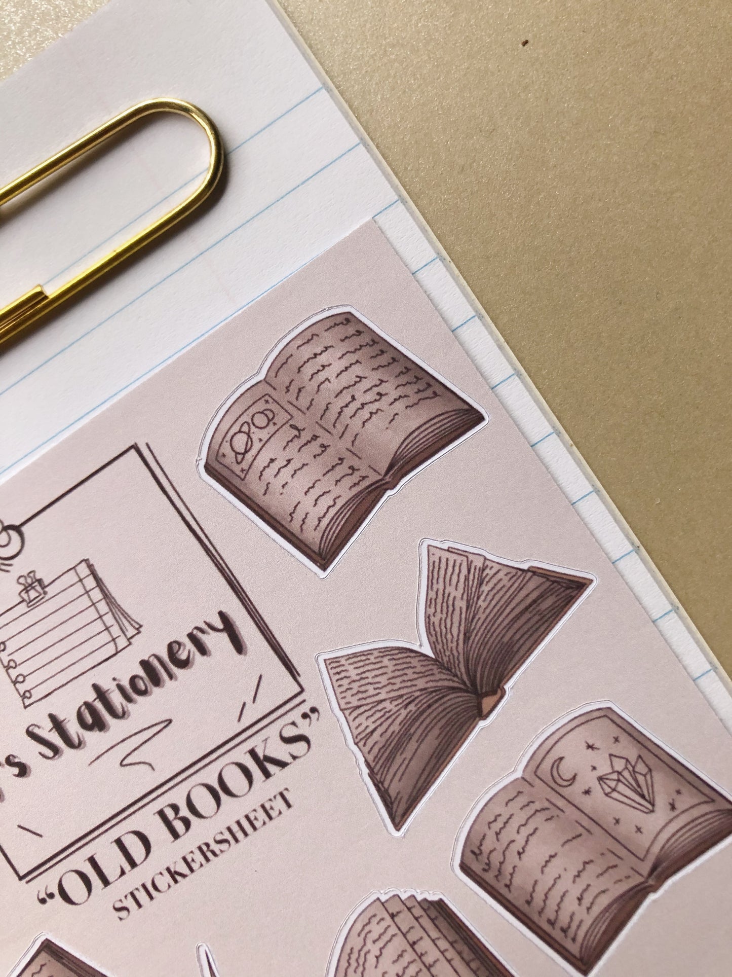 "Old Books" Sticker Sheet