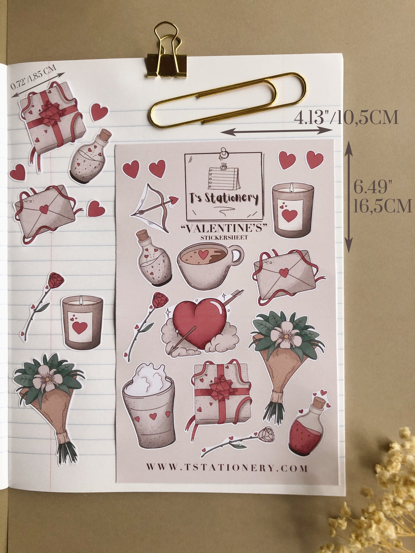 "Valentine" Sticker Sheet