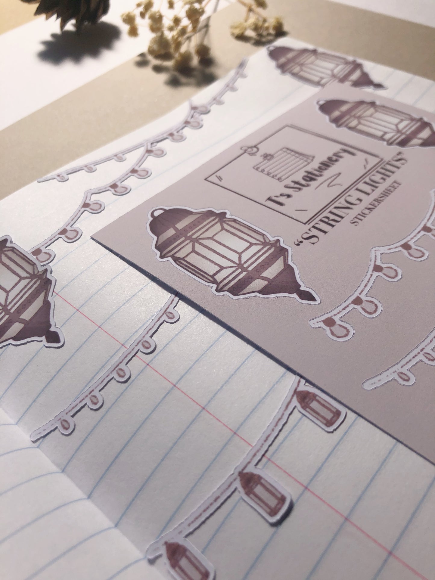 "String Lights"  Sticker Sheet