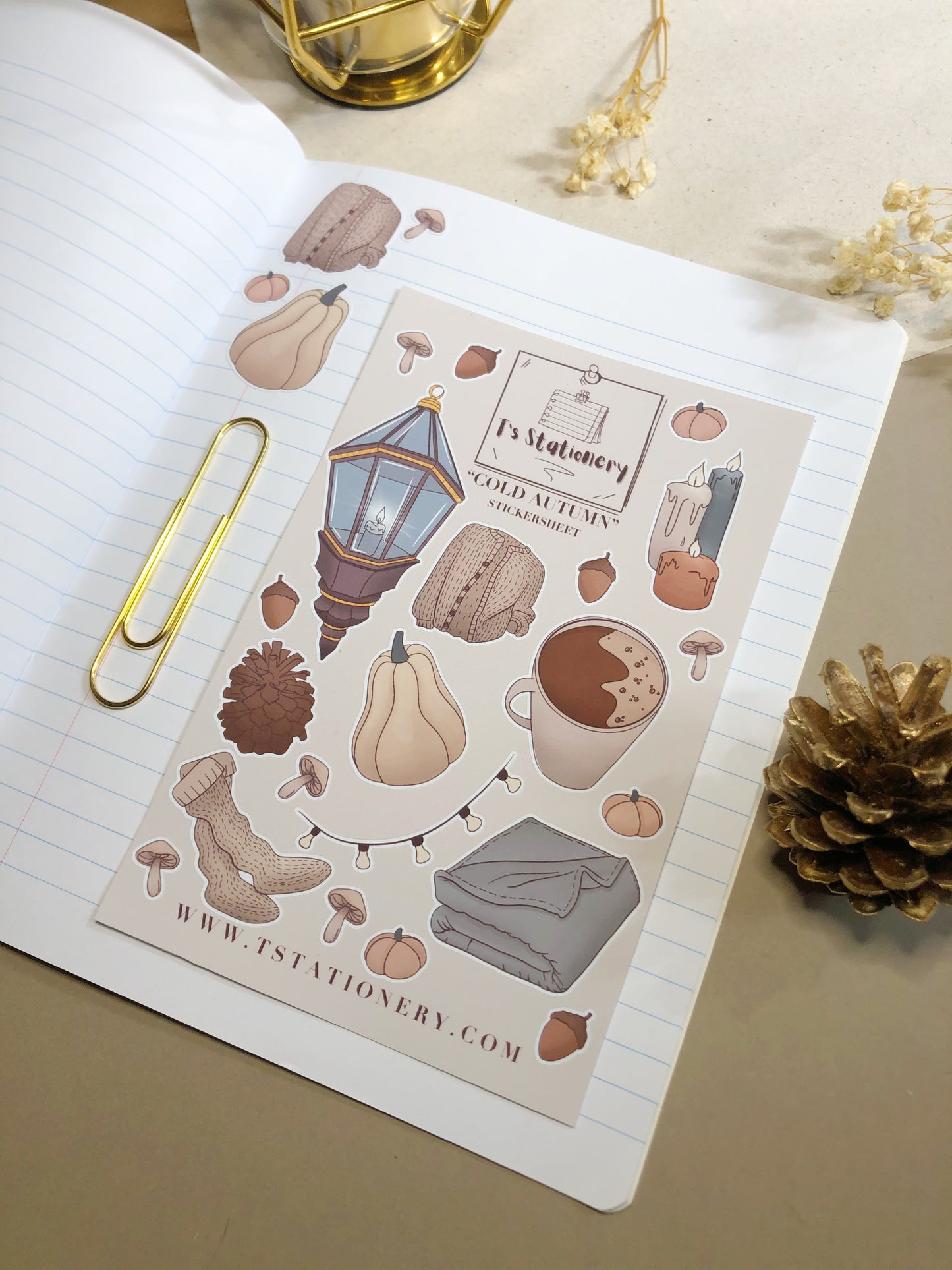 Fall Stickers Set Of 3