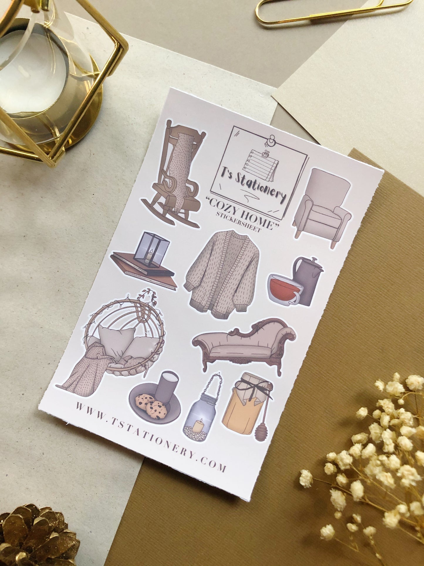 Winter Stickers Set Of 5