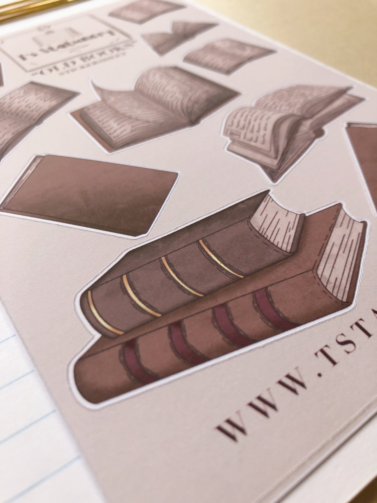 "Old Books" Sticker Sheet