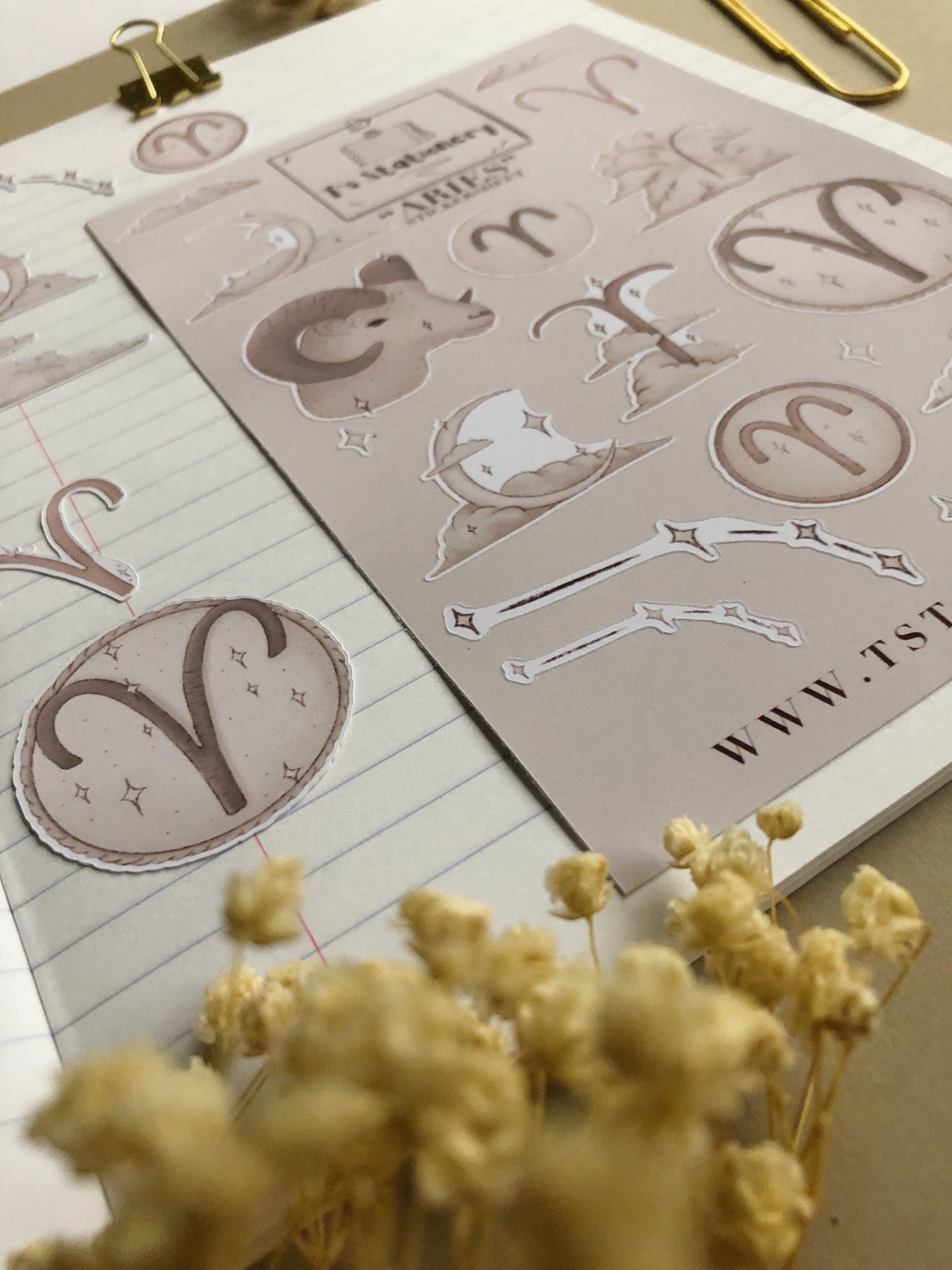 "Aries" Sticker Sheet