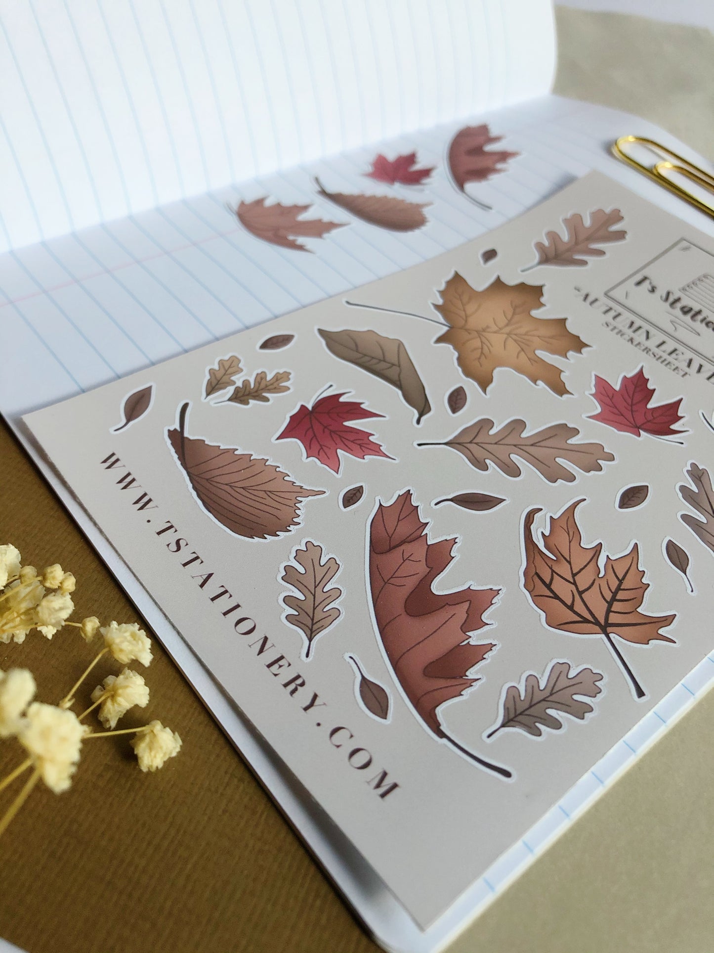 "Autumn Leaves" Sticker Sheet