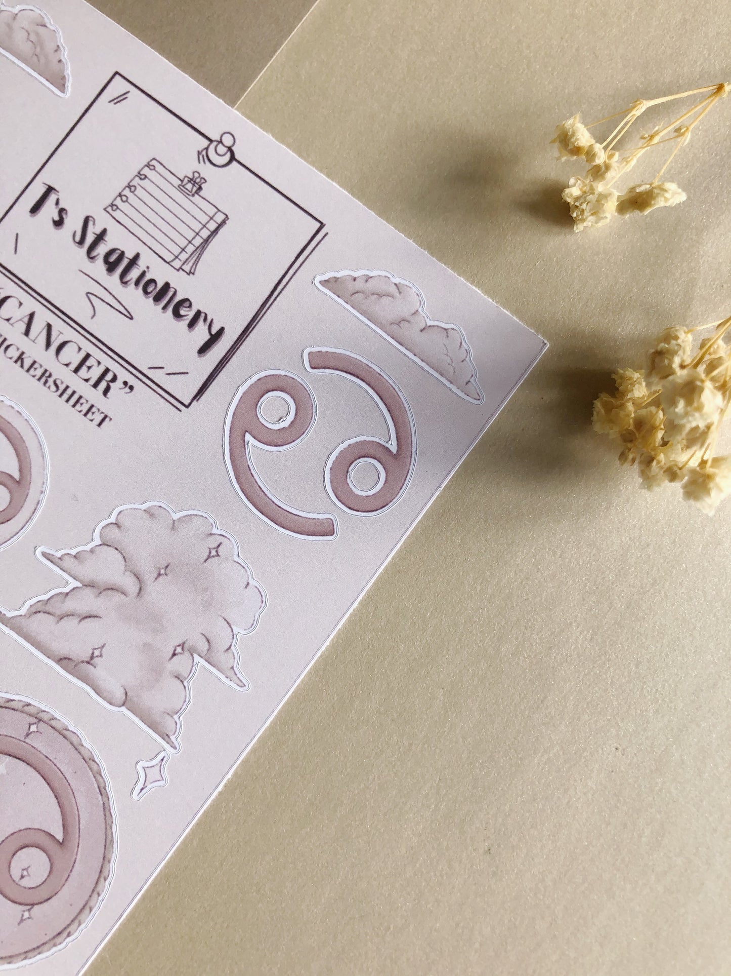 "Cancer"  Sticker Sheet