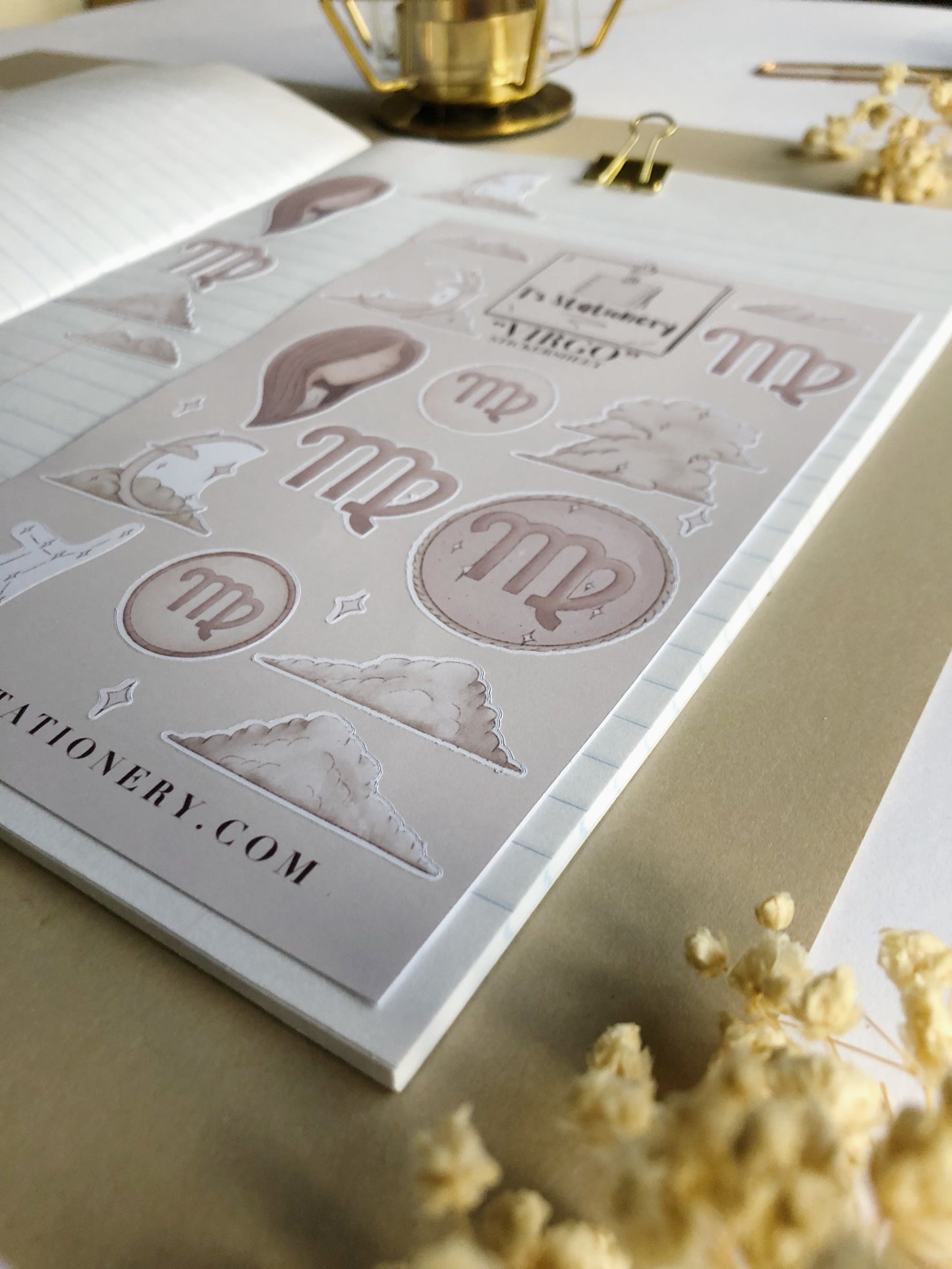 "Virgo"  Sticker Sheet