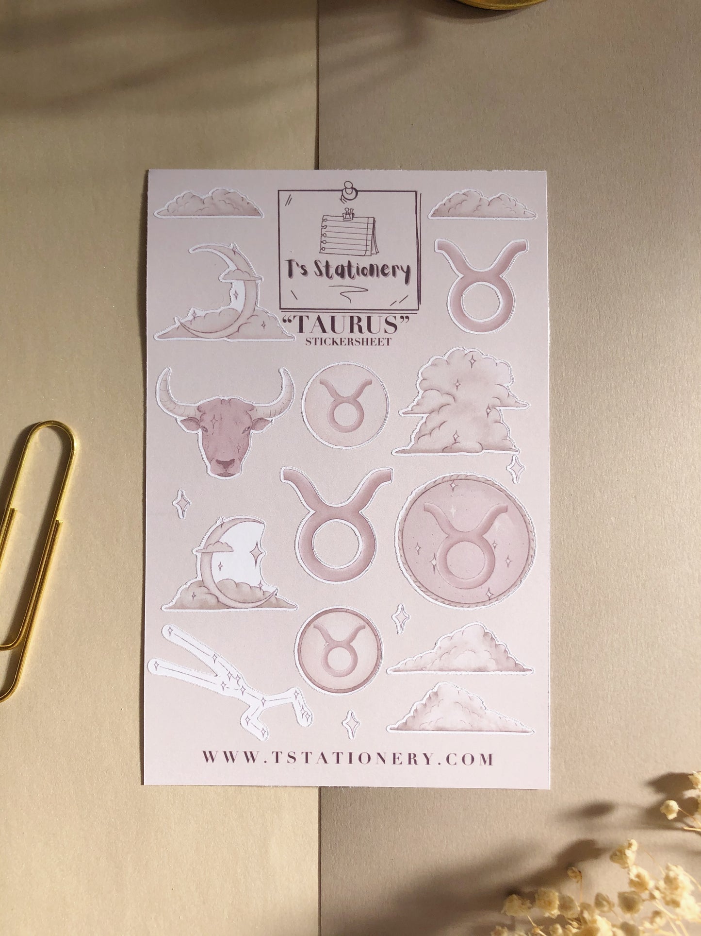 "Taurus" Sticker Sheet