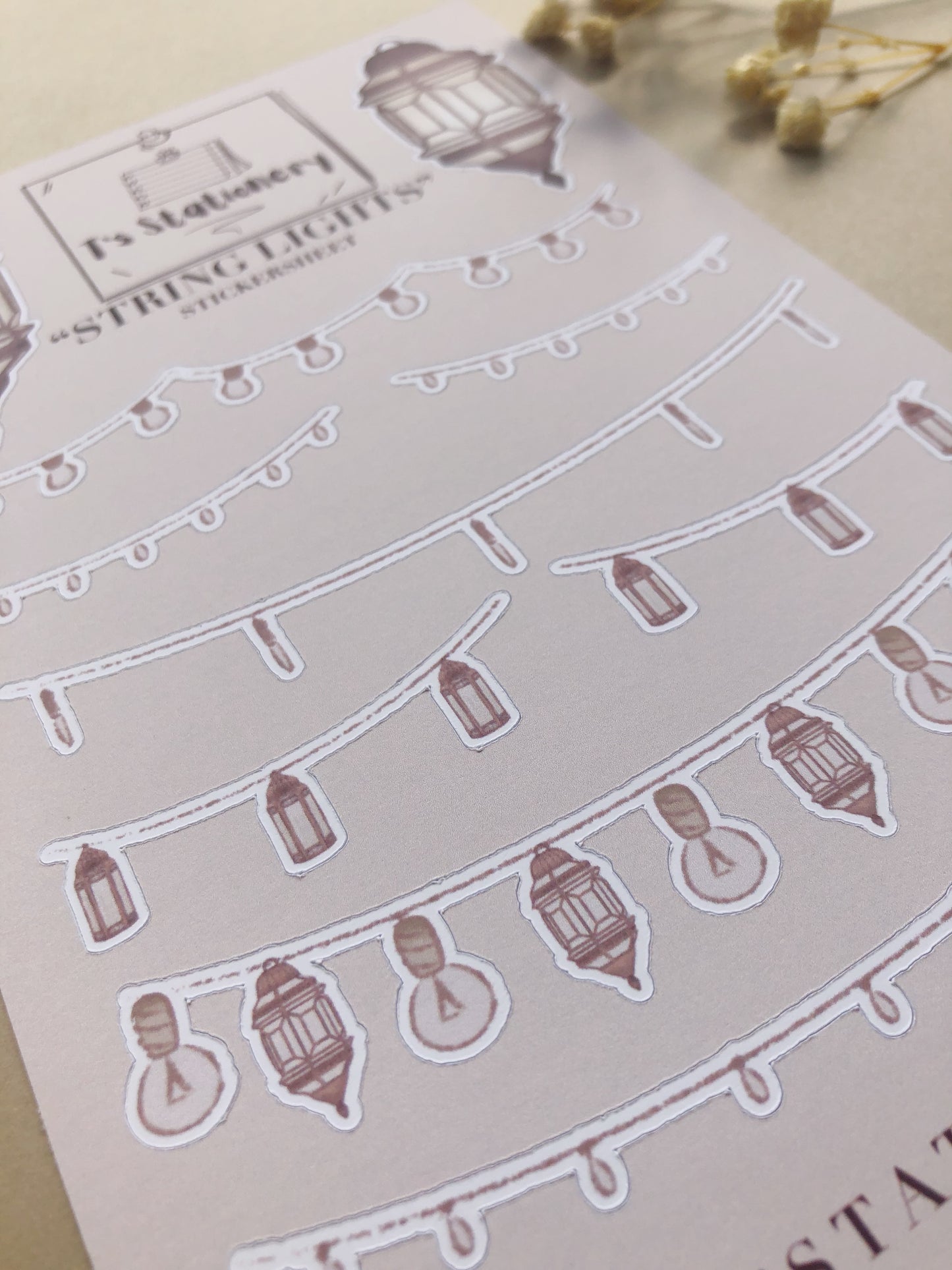 "String Lights"  Sticker Sheet