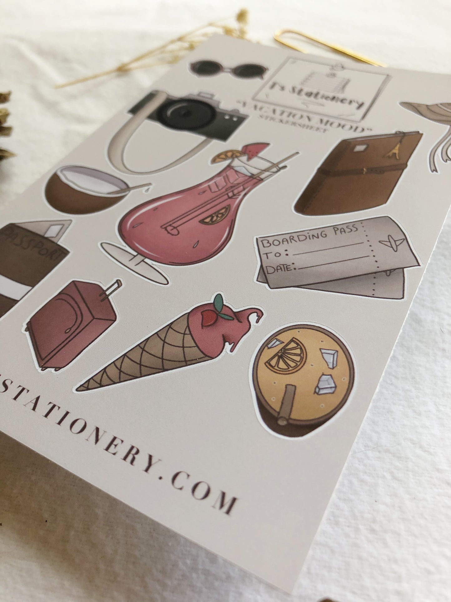 "Vacation Mood" Sticker Sheet