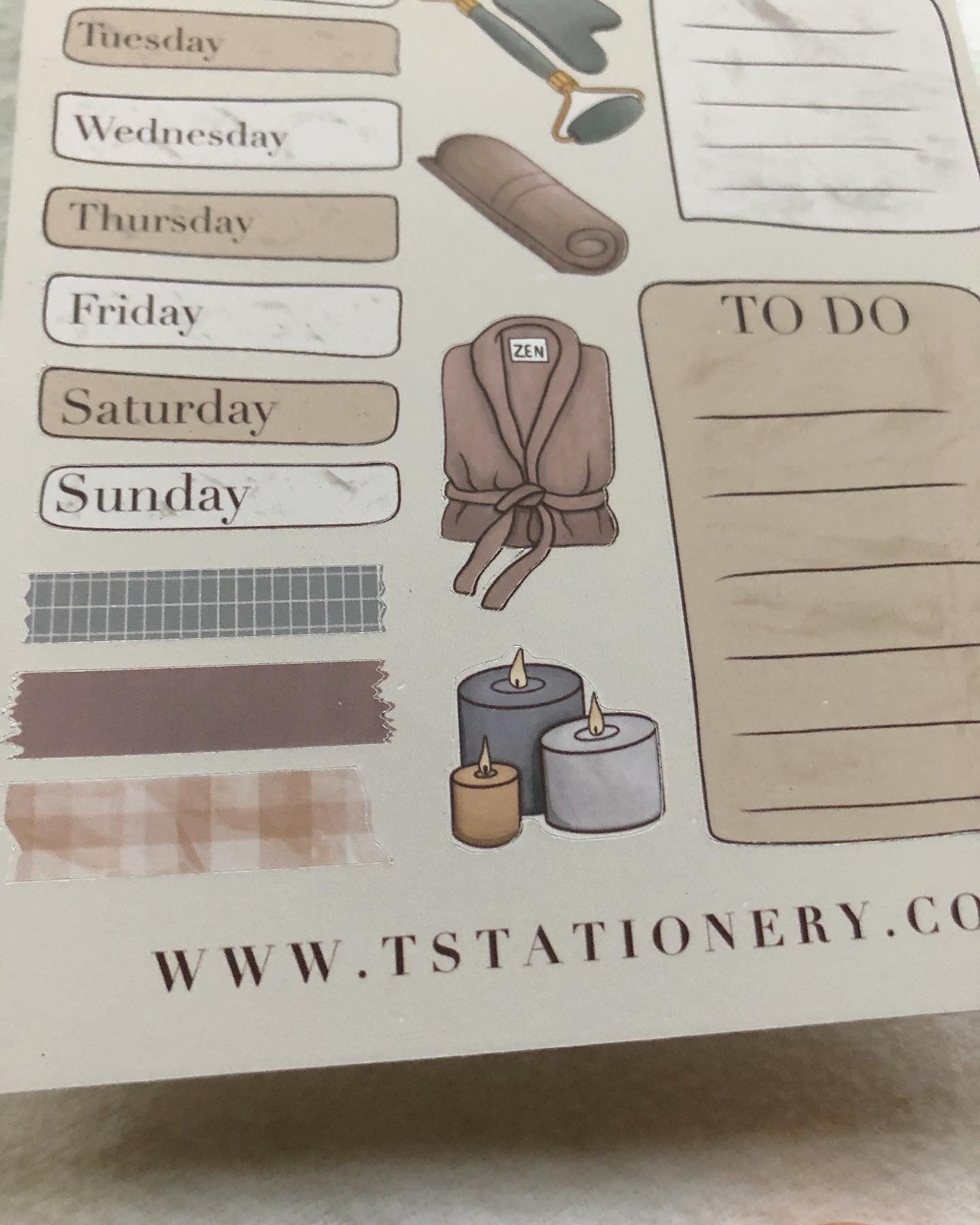"Self Care Plan" Planner Stickers