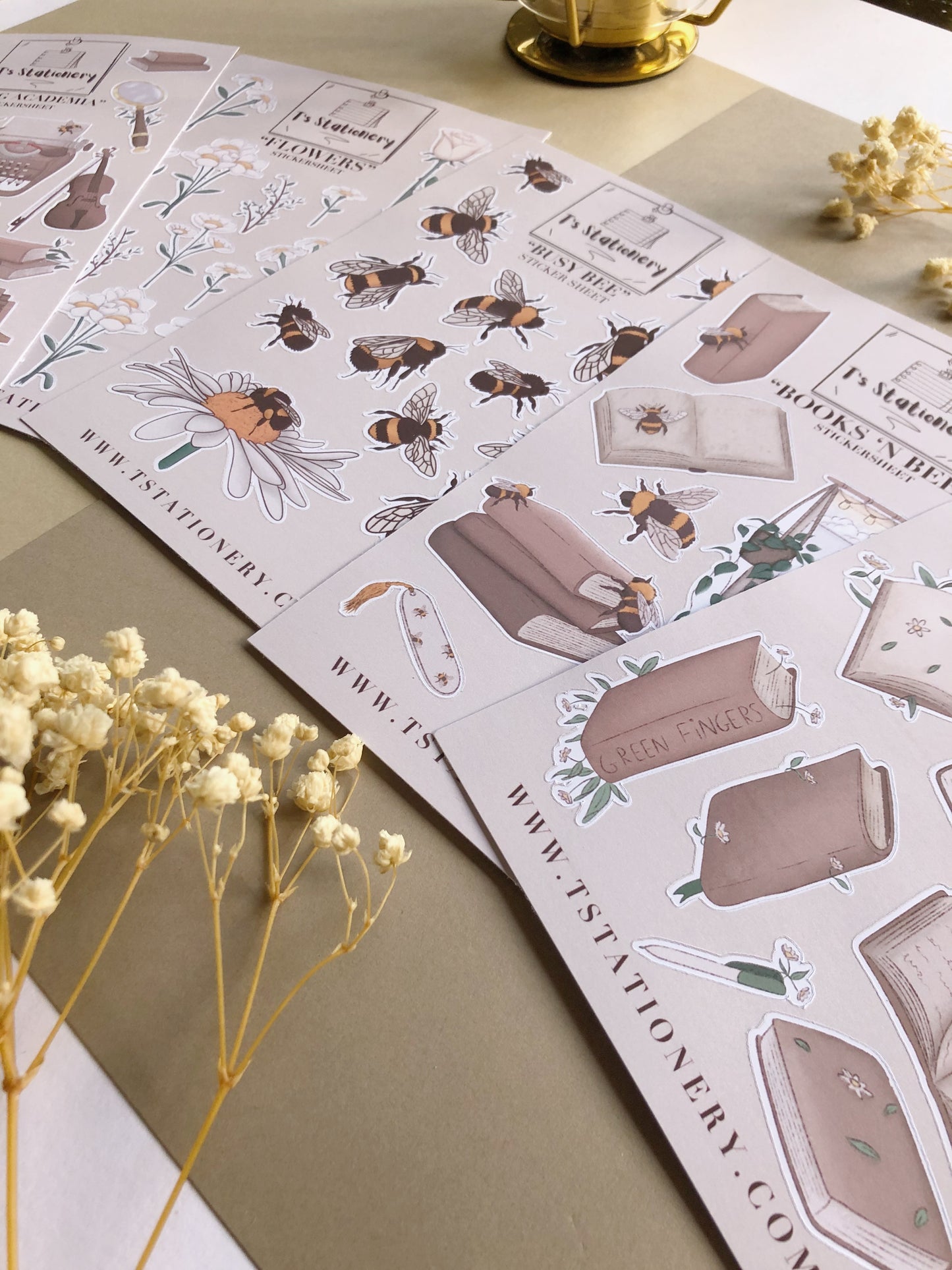 "Spring Sticker Set Of 5"