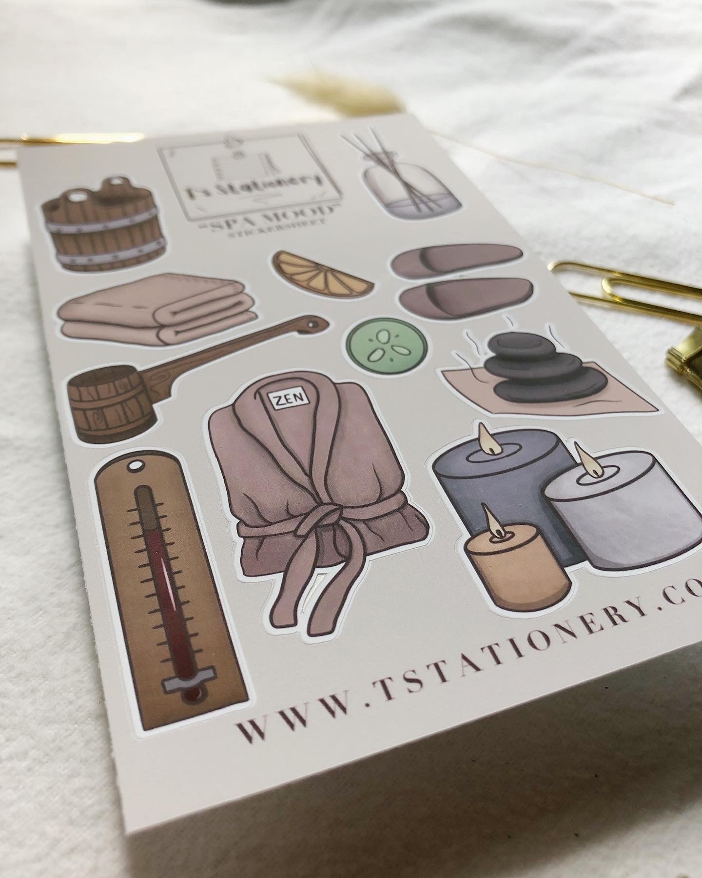 "Spa Mood" Sticker Sheet