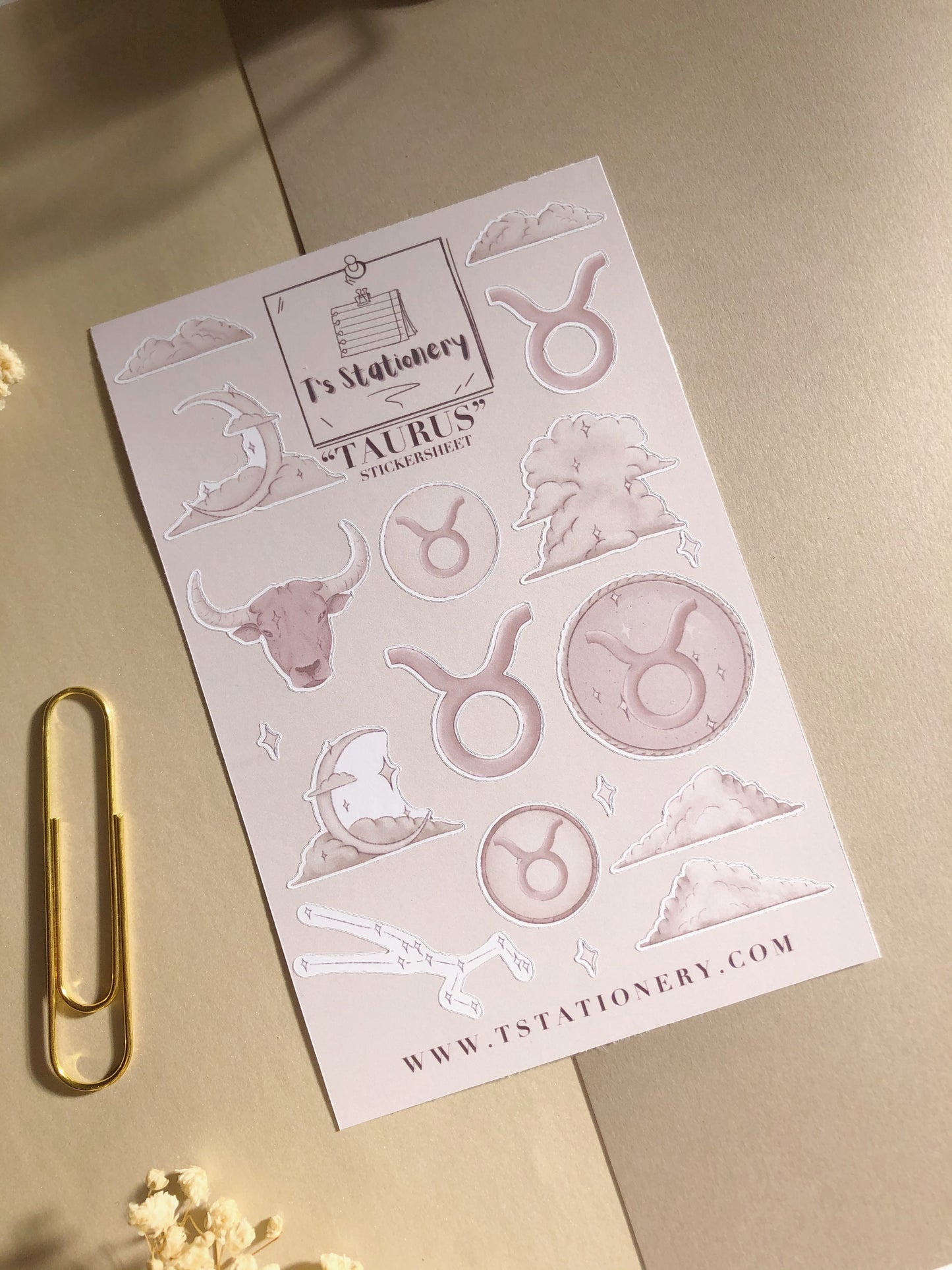"Taurus" Sticker Sheet