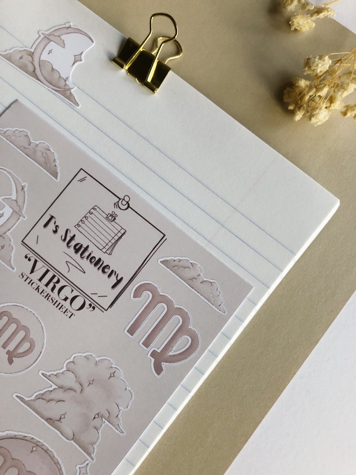 "Virgo"  Sticker Sheet