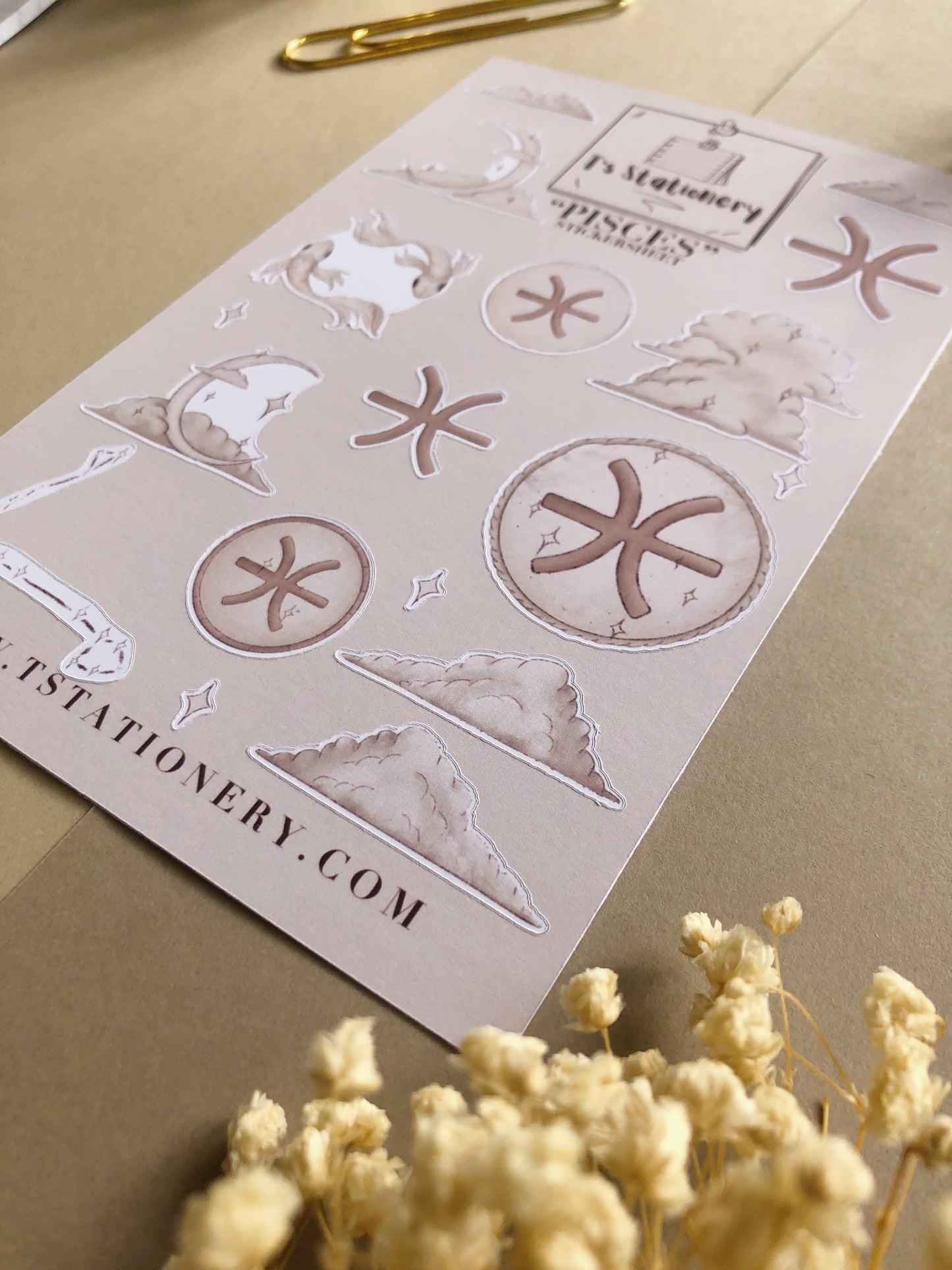 "Pisces" Sticker Sheet