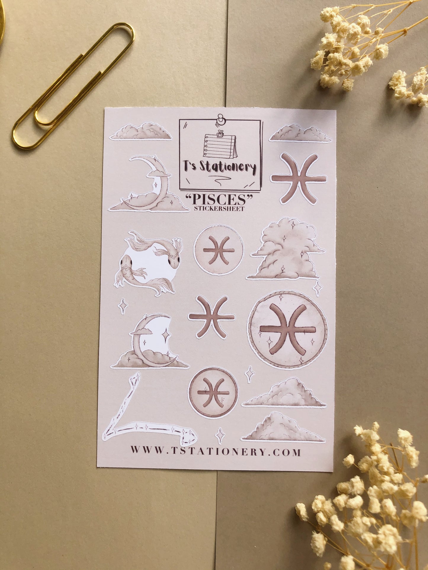 "Pisces" Sticker Sheet