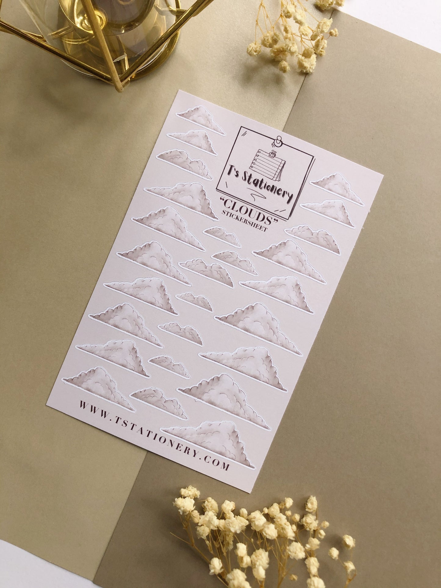 "Clouds"  Sticker Sheet