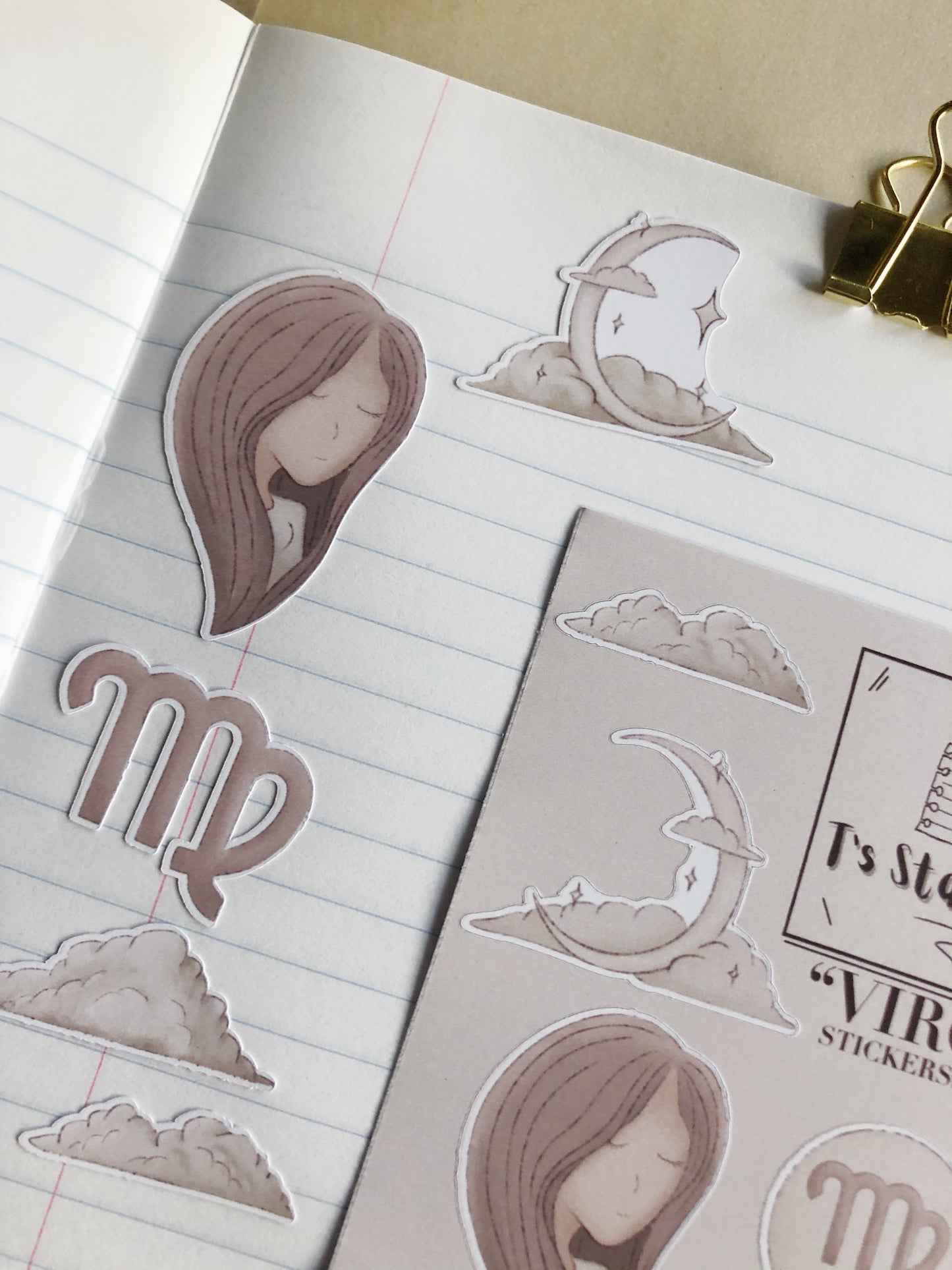 "Virgo"  Sticker Sheet