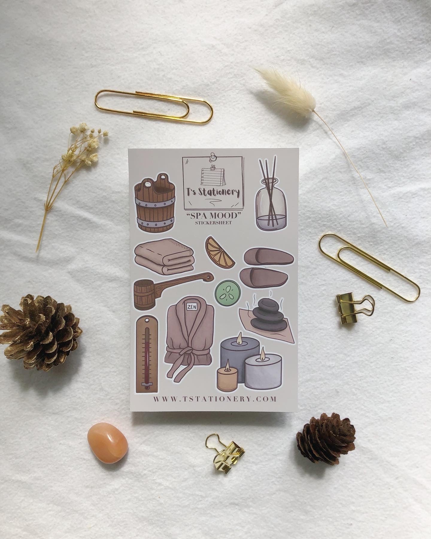 "Spa Mood" Sticker Sheet