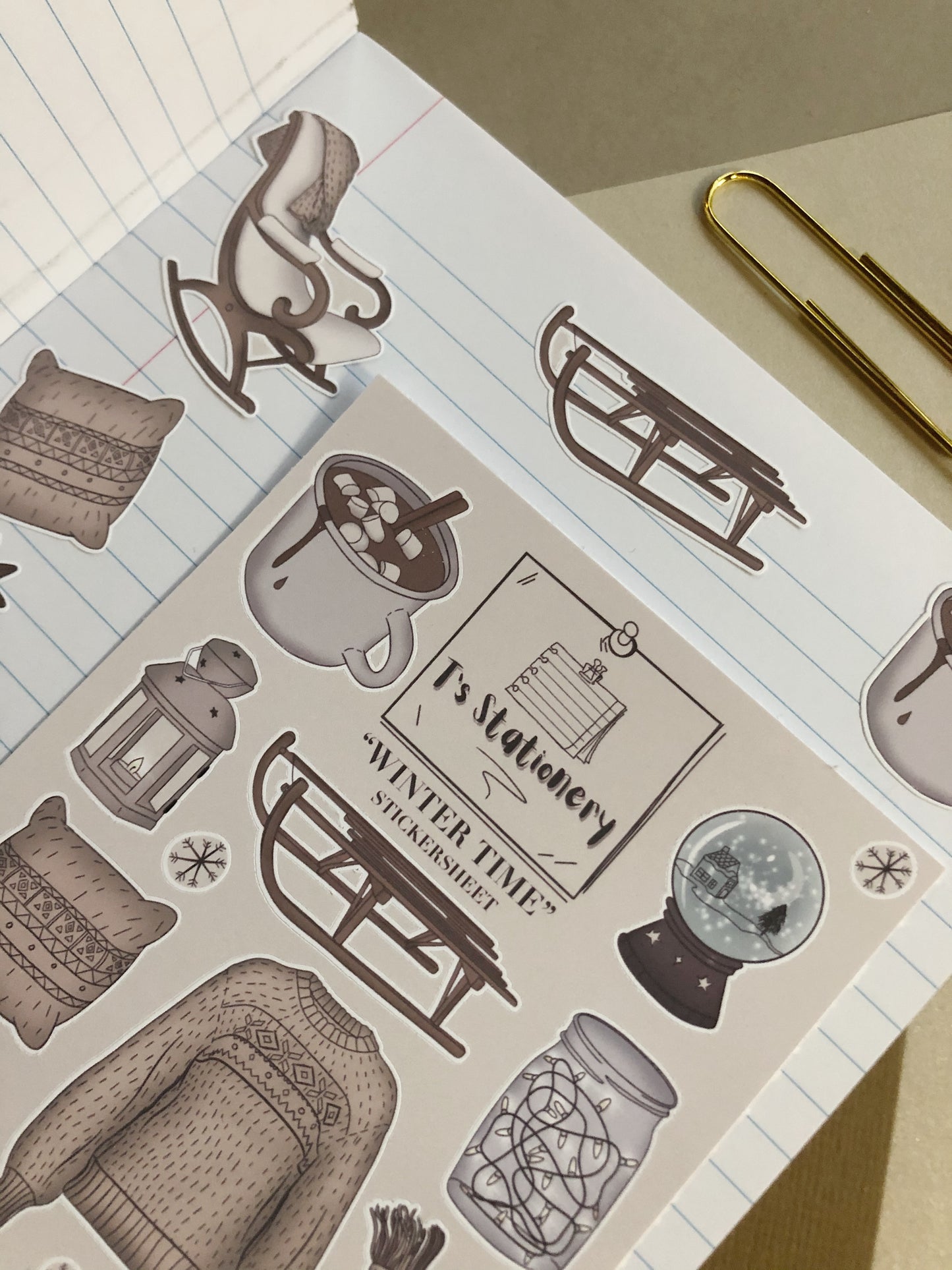 "Winter Time" Sticker Sheet