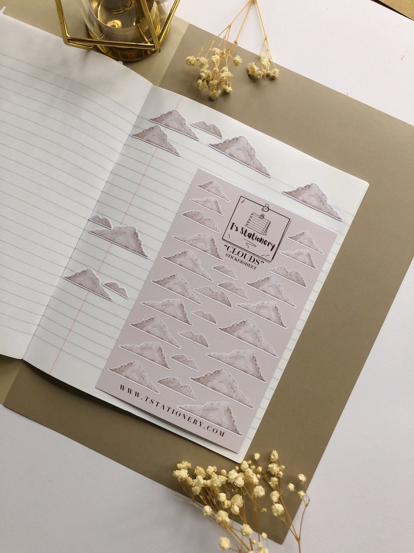 "Clouds"  Sticker Sheet