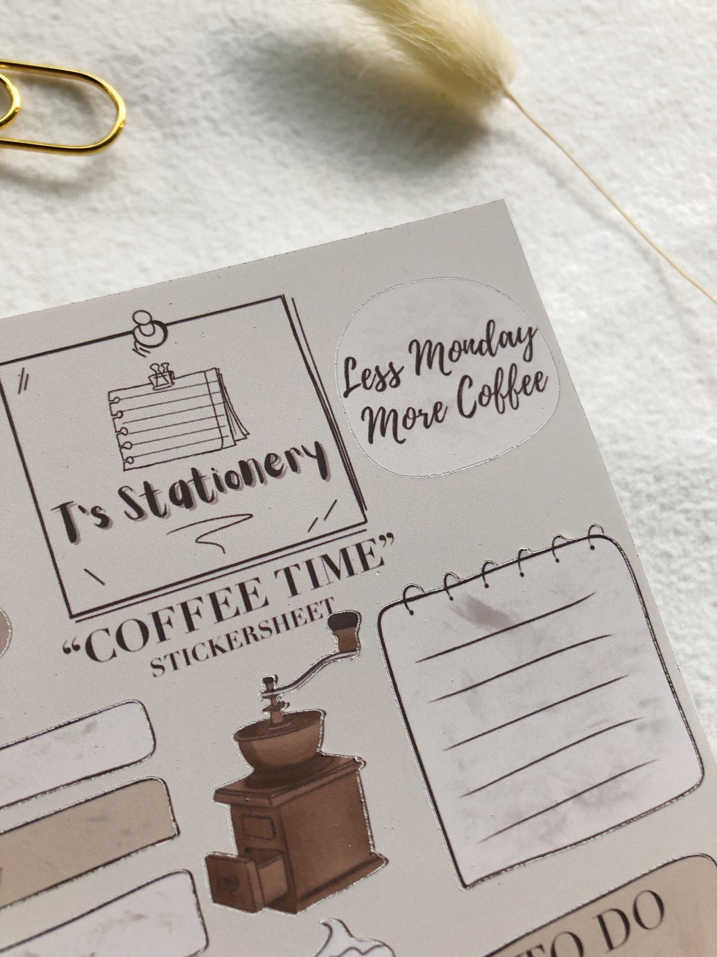 "Coffee Time" Planner Stickers