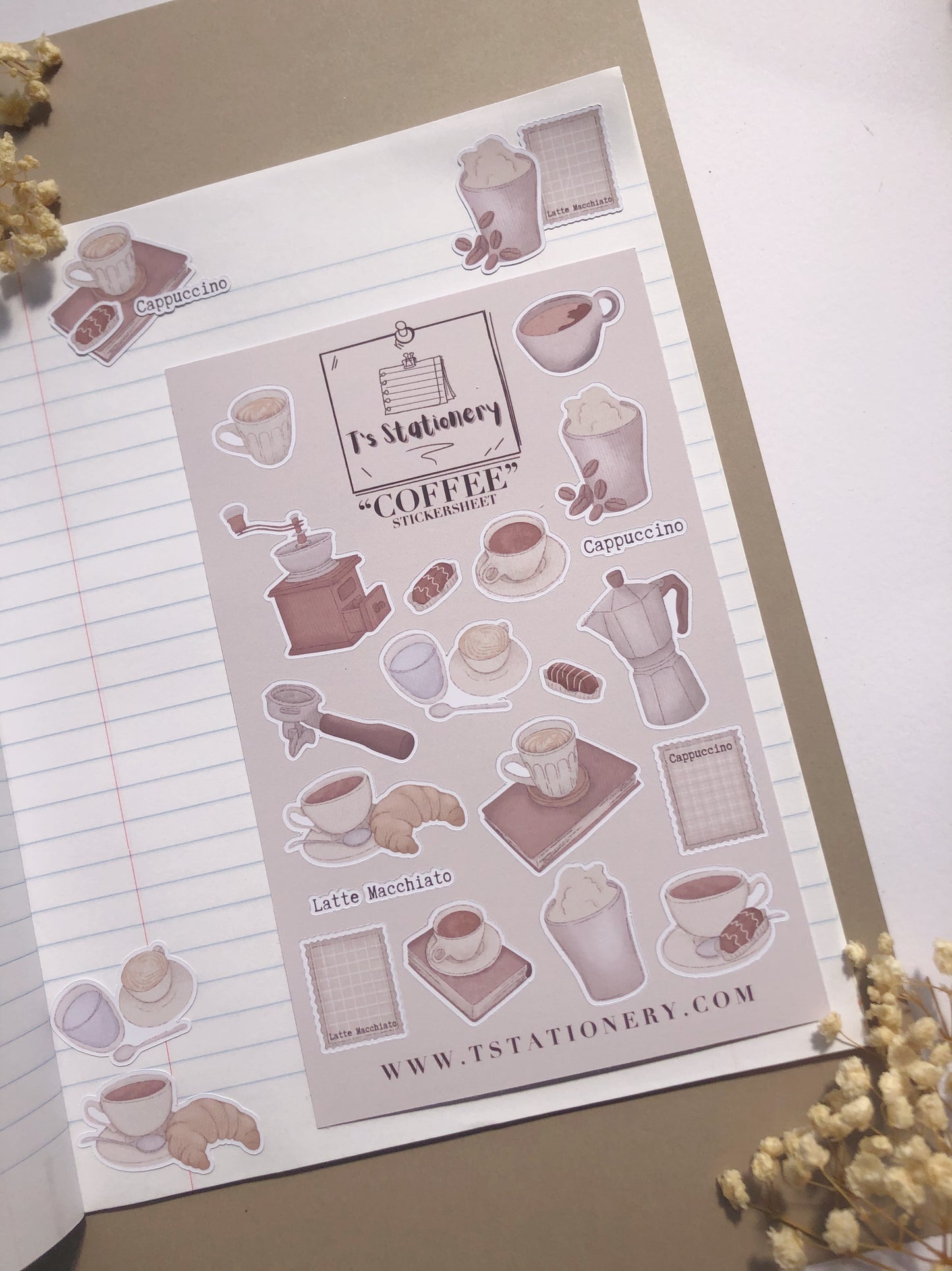 "Coffee"  Sticker Sheet